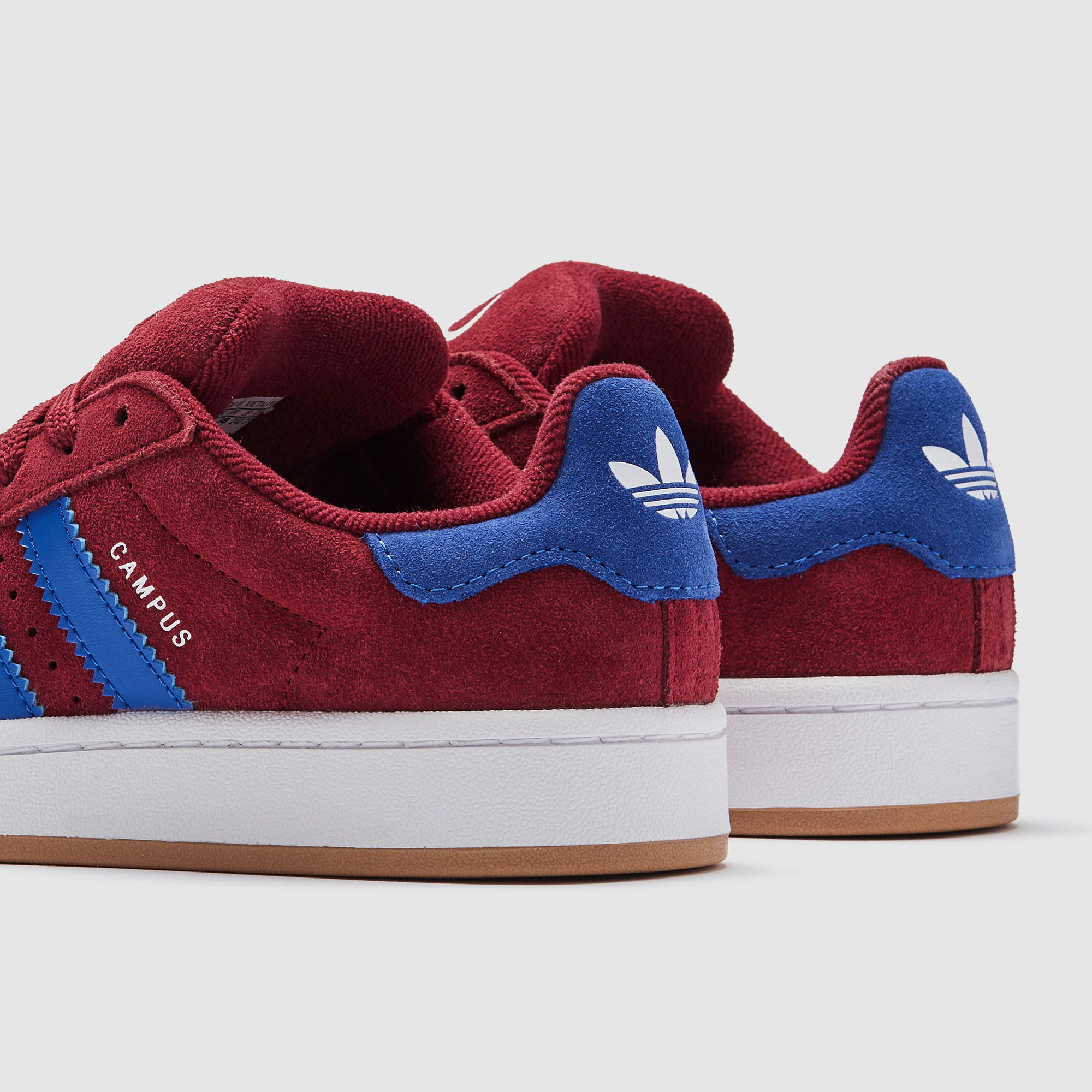 adidas gazelle silver green womens adidas Campus 80s Collegiate Royal / Solar Red main image 1