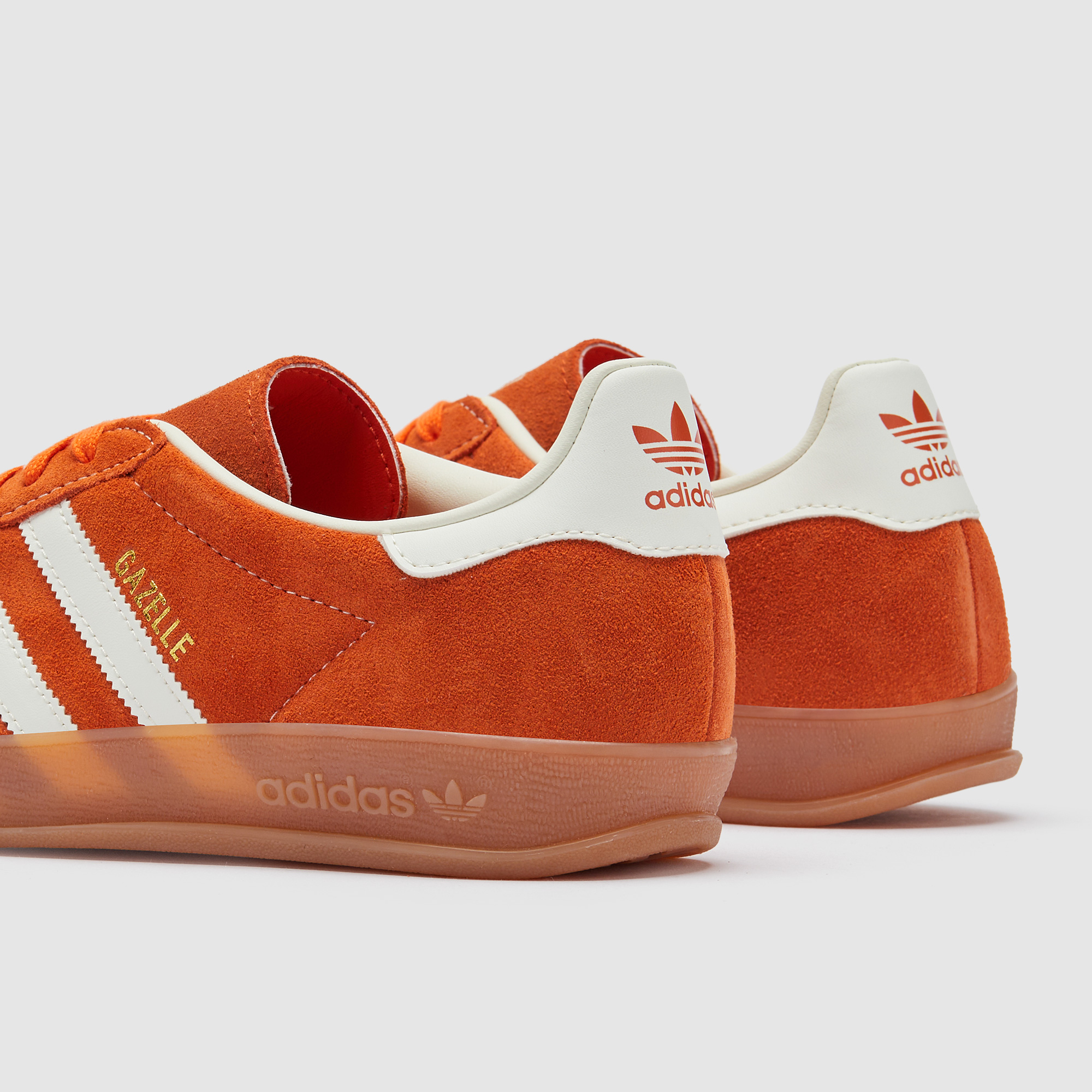 NEW Mens Size 10 - Adidas Gazelle Indoor “Orange Off White Gold Metallic” JQ8392 adidas Originals Gazelle Indoor - Orange/Off White/Gold  main image 2