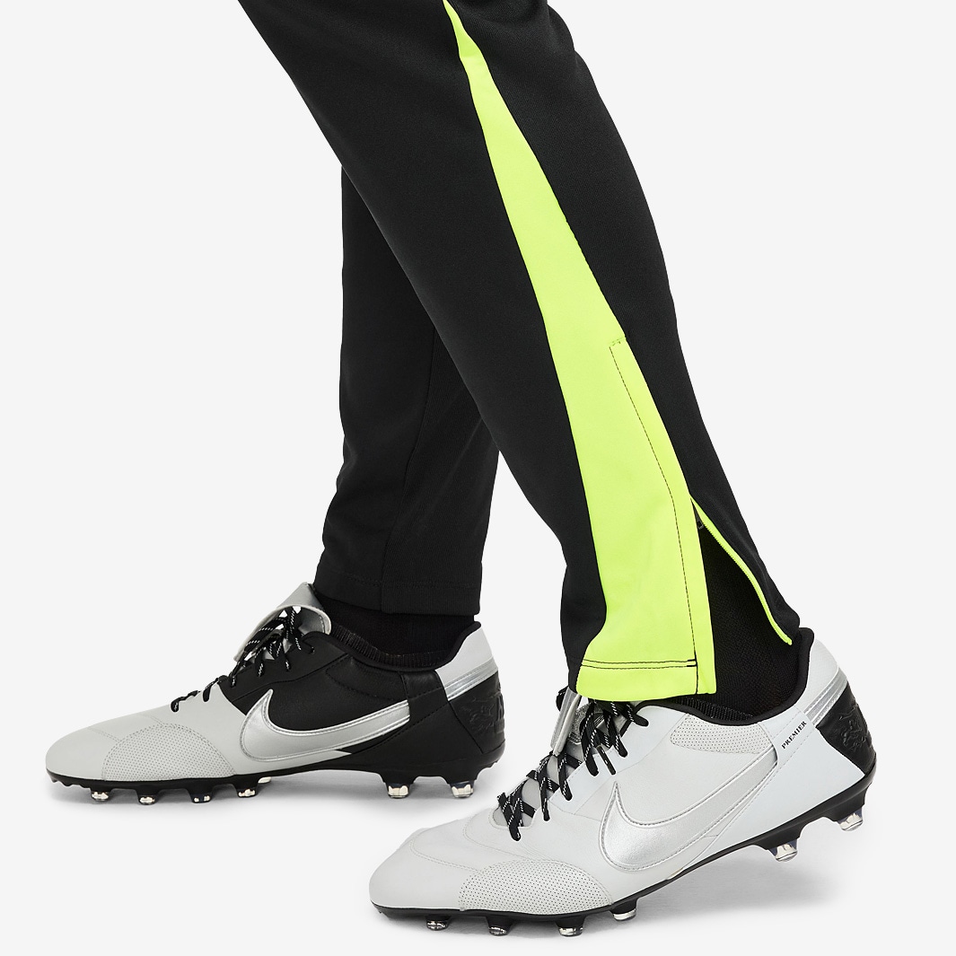 nike football academy track pant in black and neon