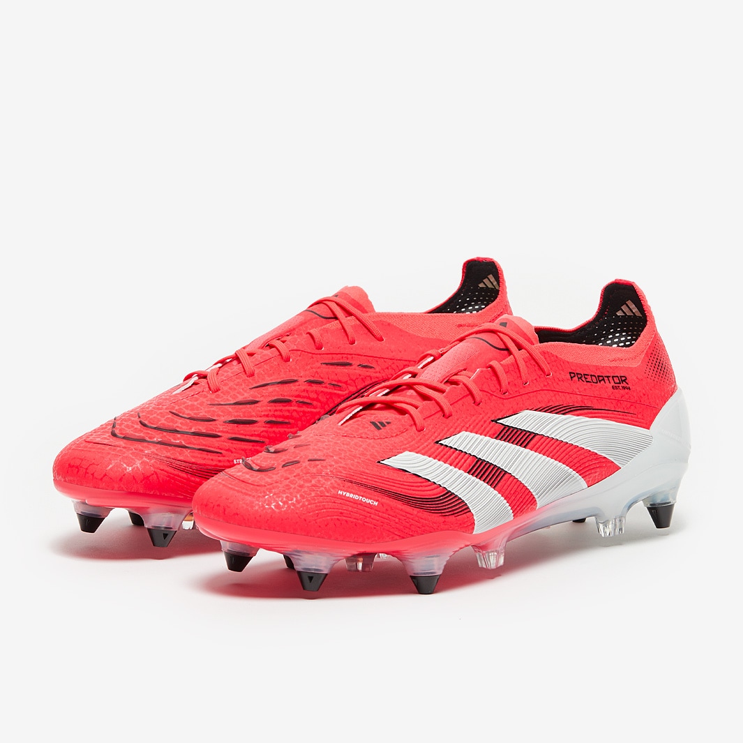 adidas Predator Elite Soft Ground - Lucid Red/White/Black - Adult