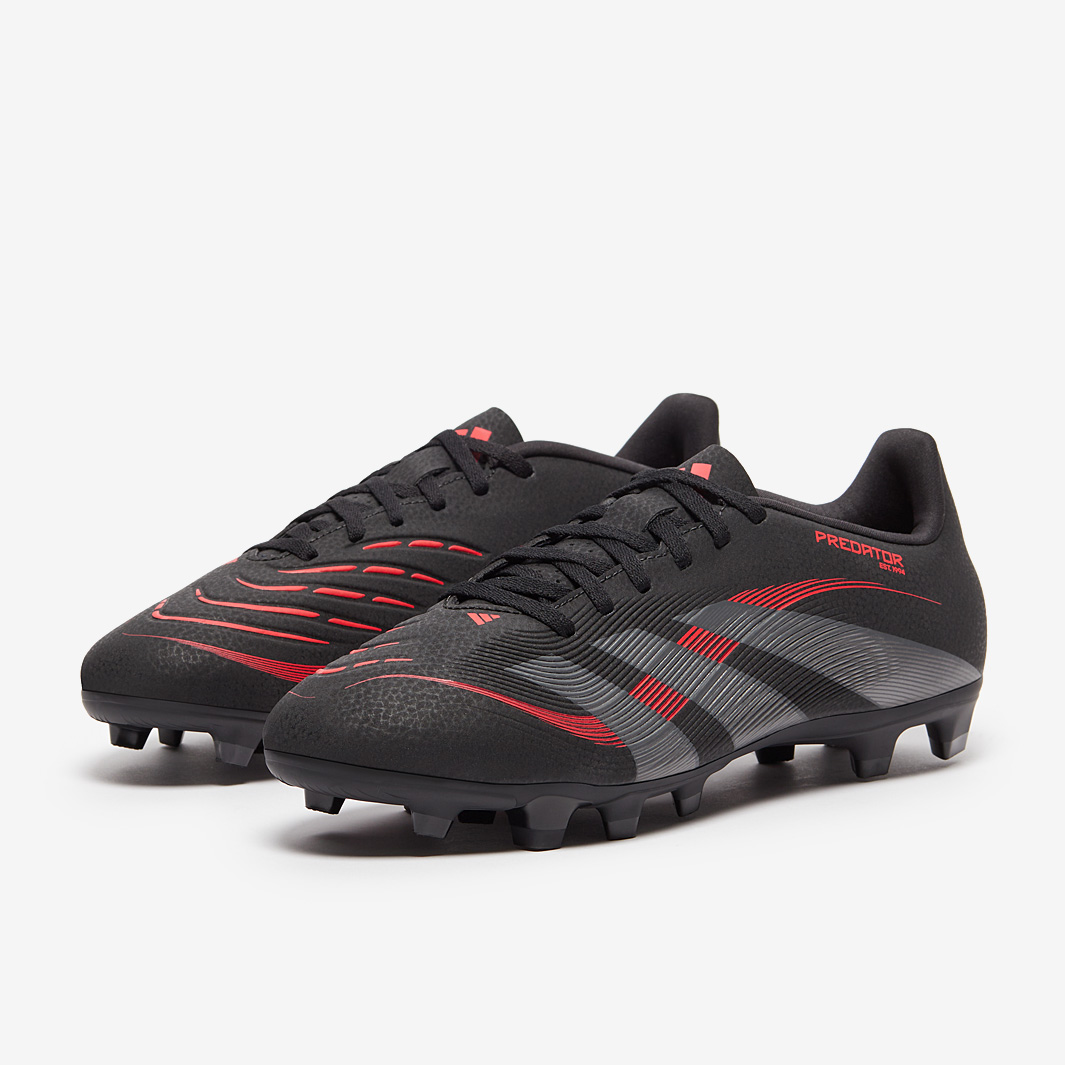 adidas Predator Club Firm Ground/Mixed Ground - Black/Grey  display picture 3