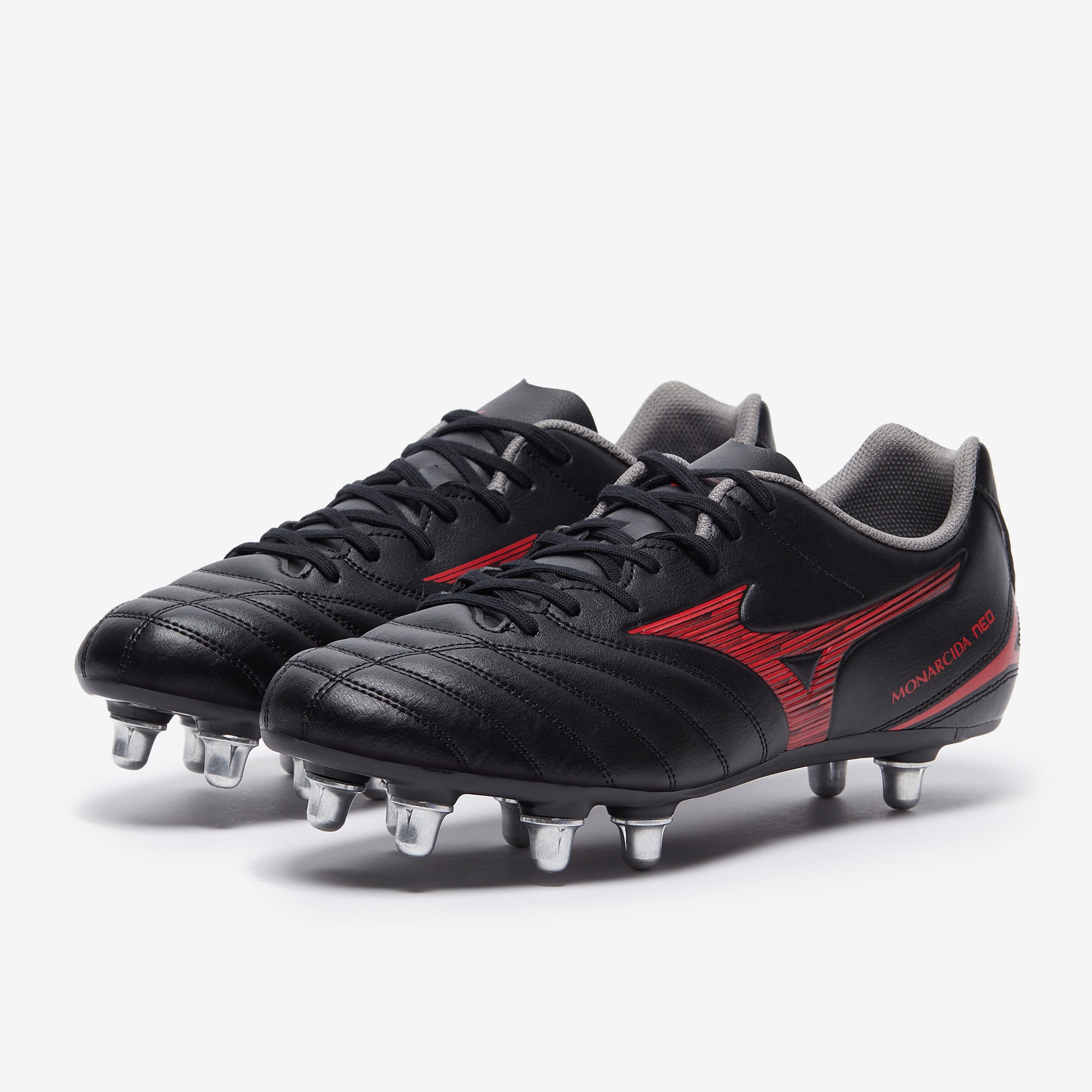 Mizuno Monarcida Neo III SI Rugby Boots - Black/Morelia - Adult