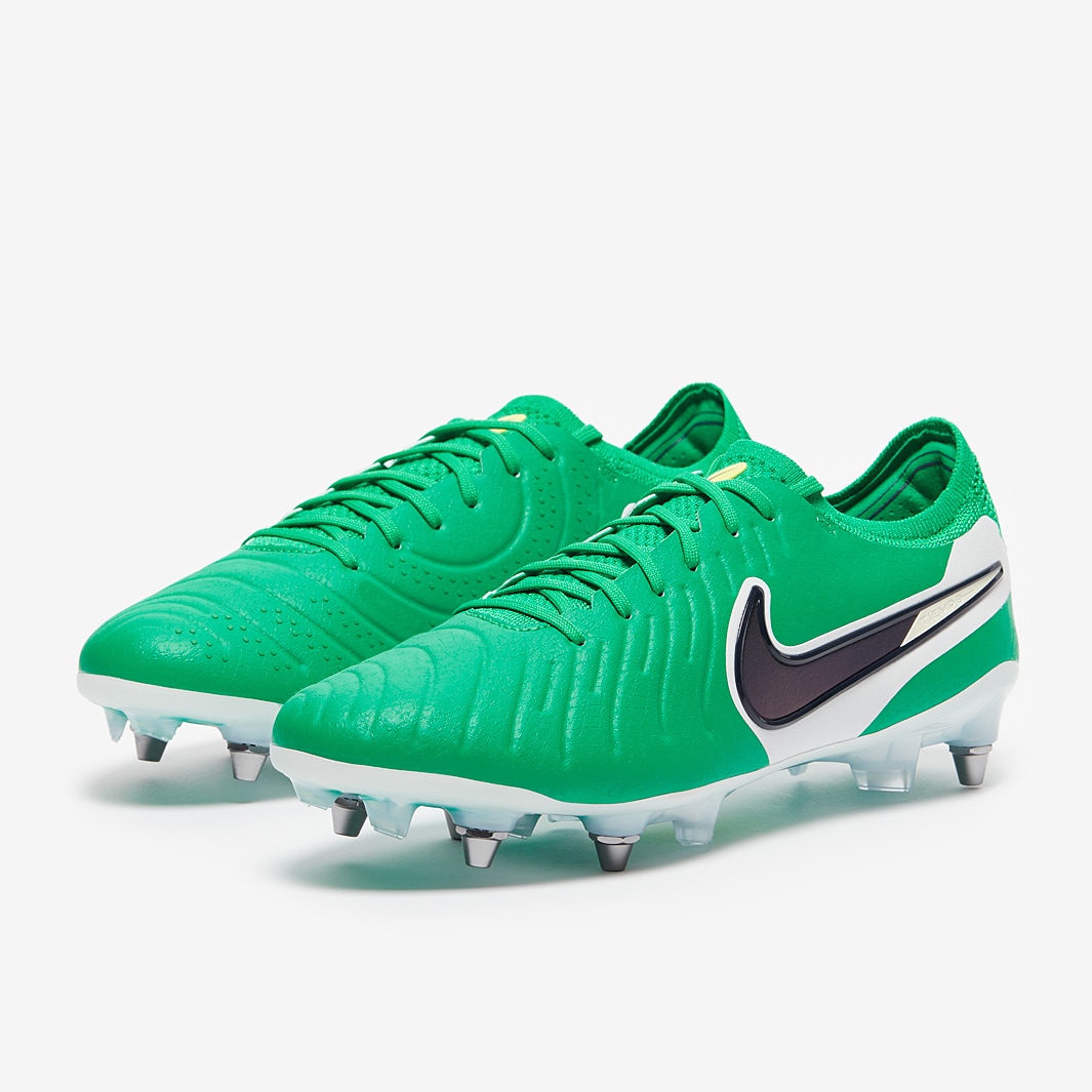 nike green and white boots