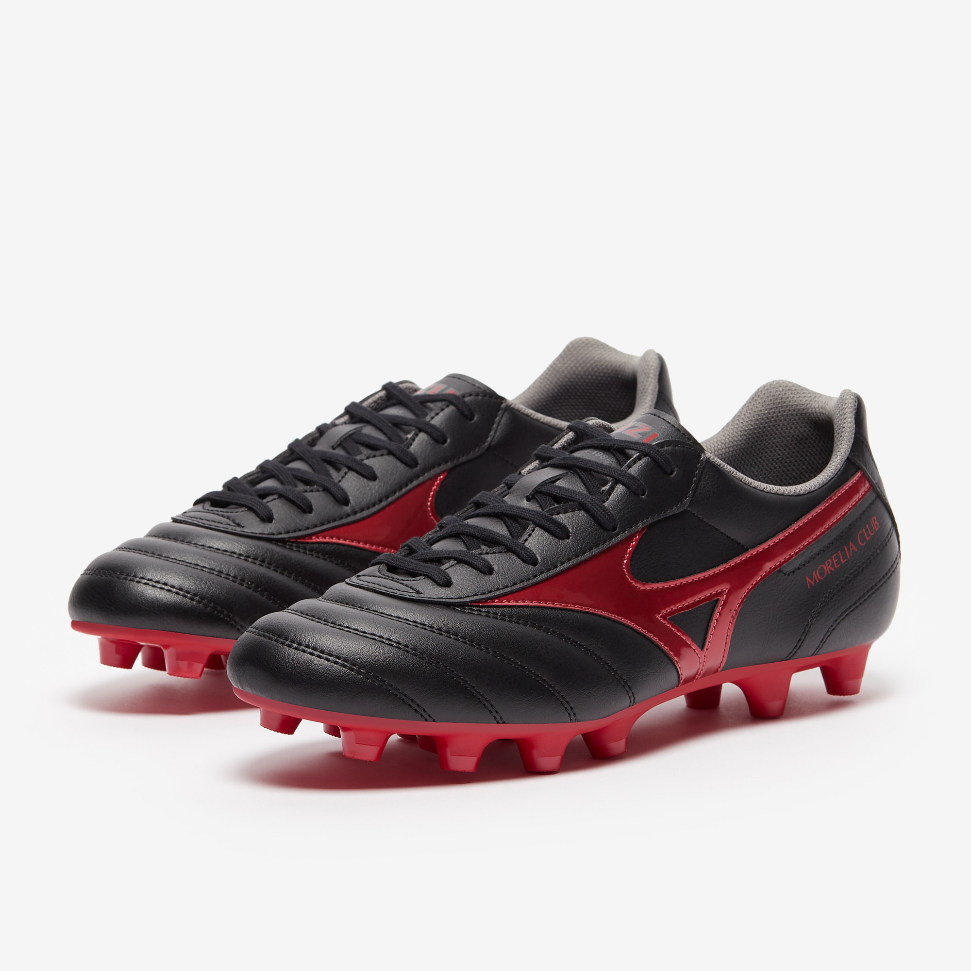 Mizuno Morelia II Club Firm Ground - Black/Morelia 40th Red/Black