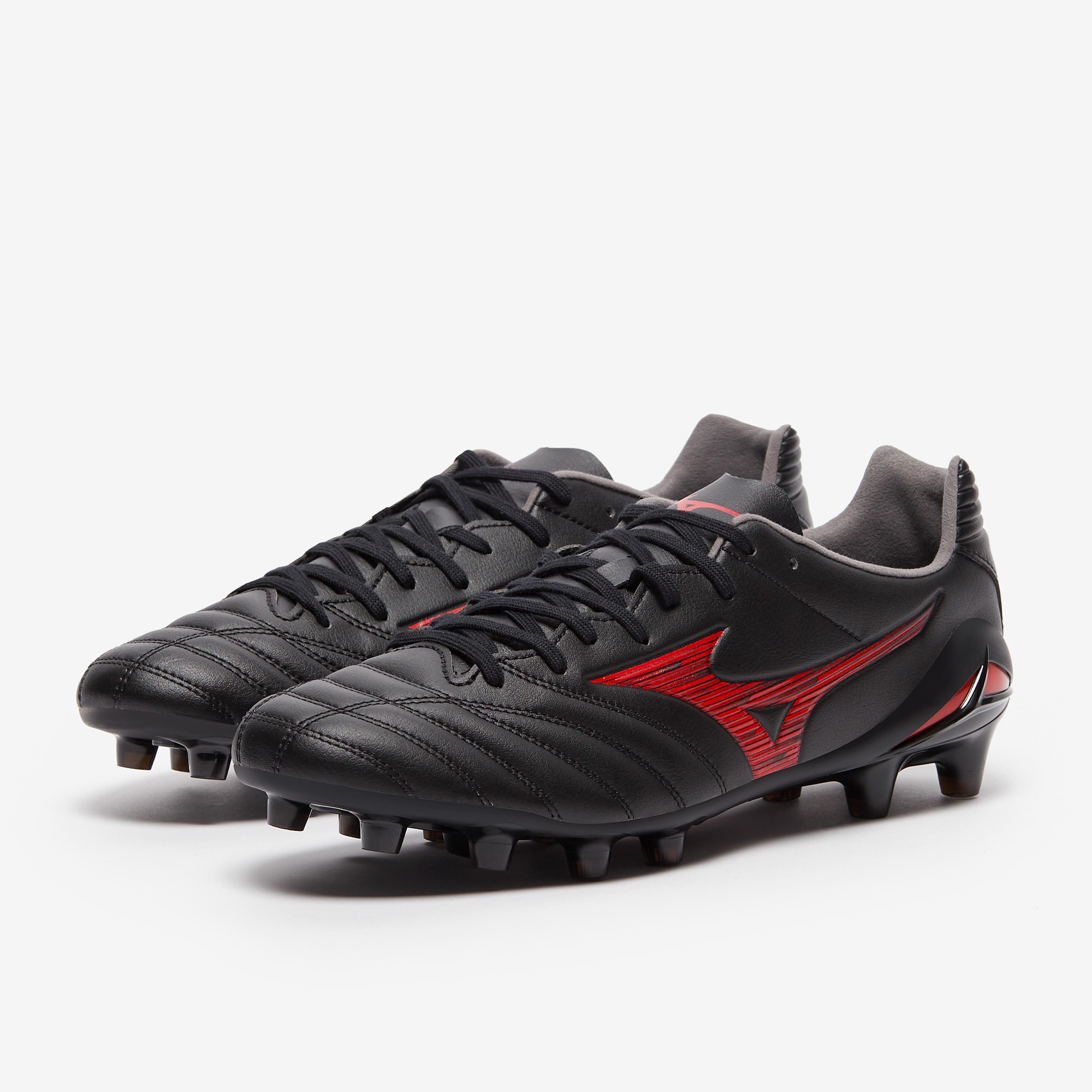 Mizuno Monarcida Neo III Pro Firm Ground - Black/Morelia 40th Red