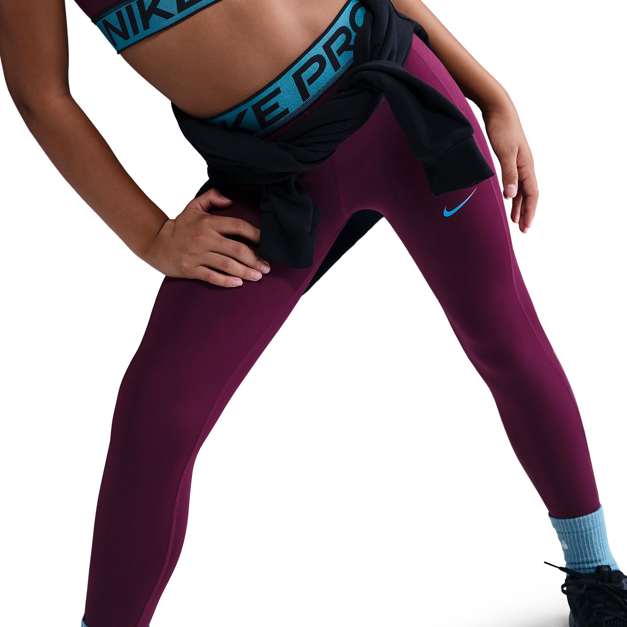 nike running swoosh repeat tights burgundy