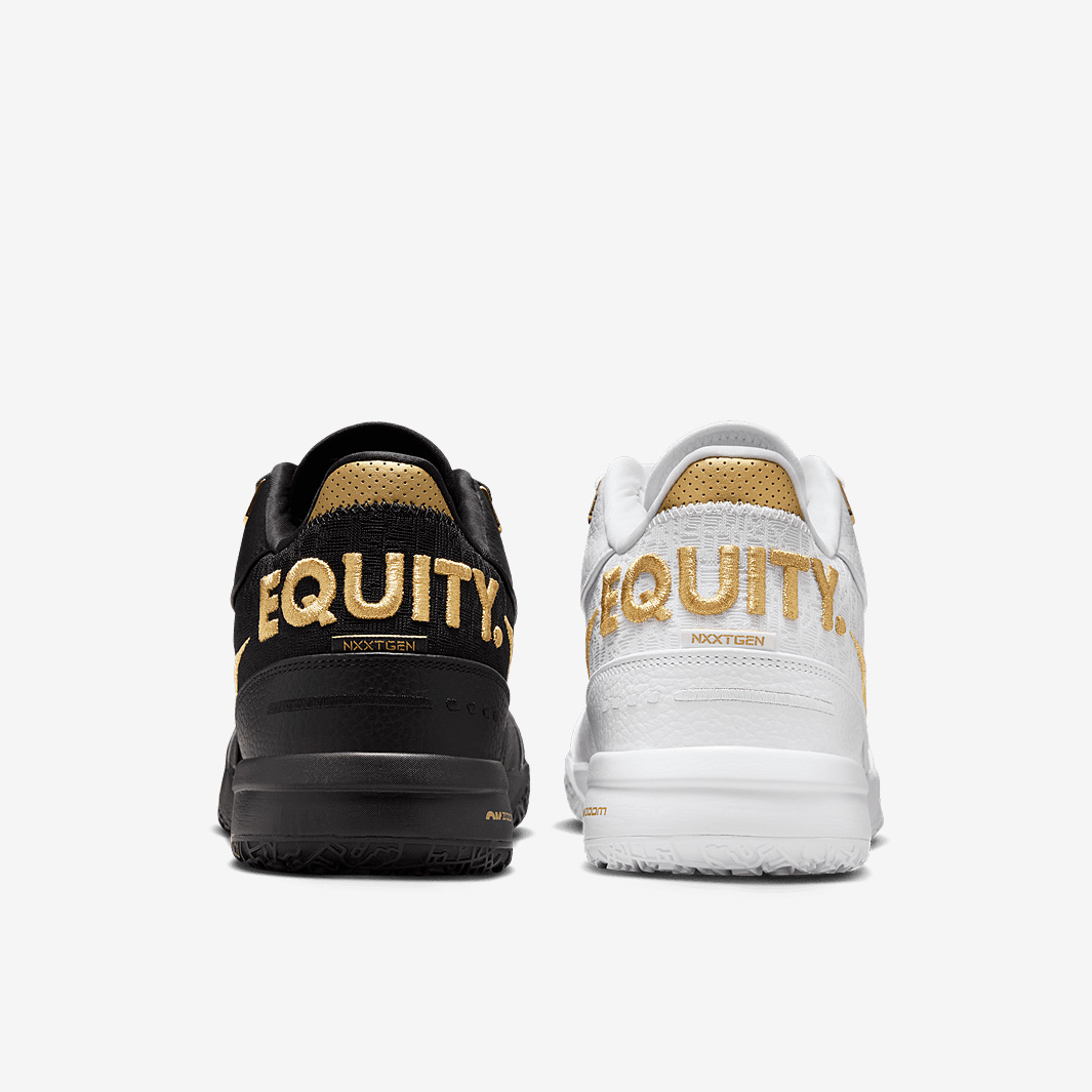 Nike LeBron NXXT Gen AMPD White/Gold/Black Trainers Mens