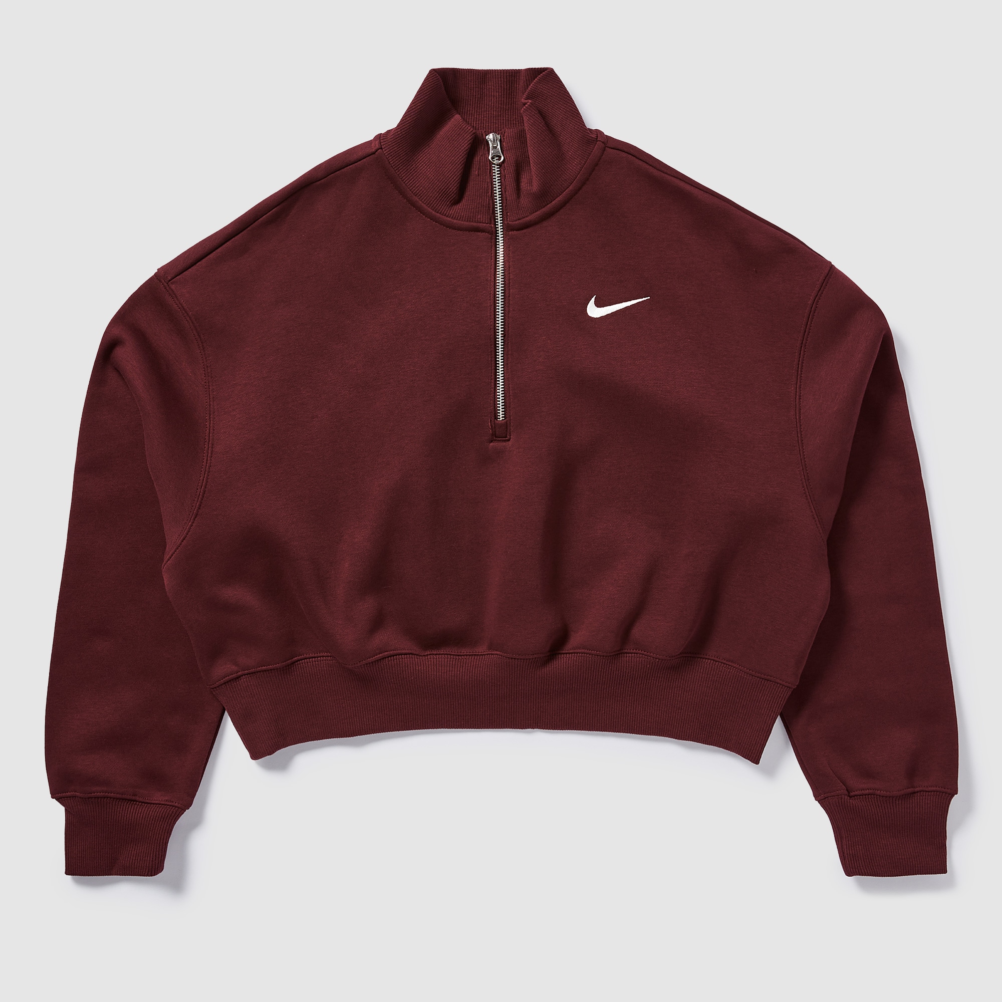 nike essential crew sweatshirt burgundy