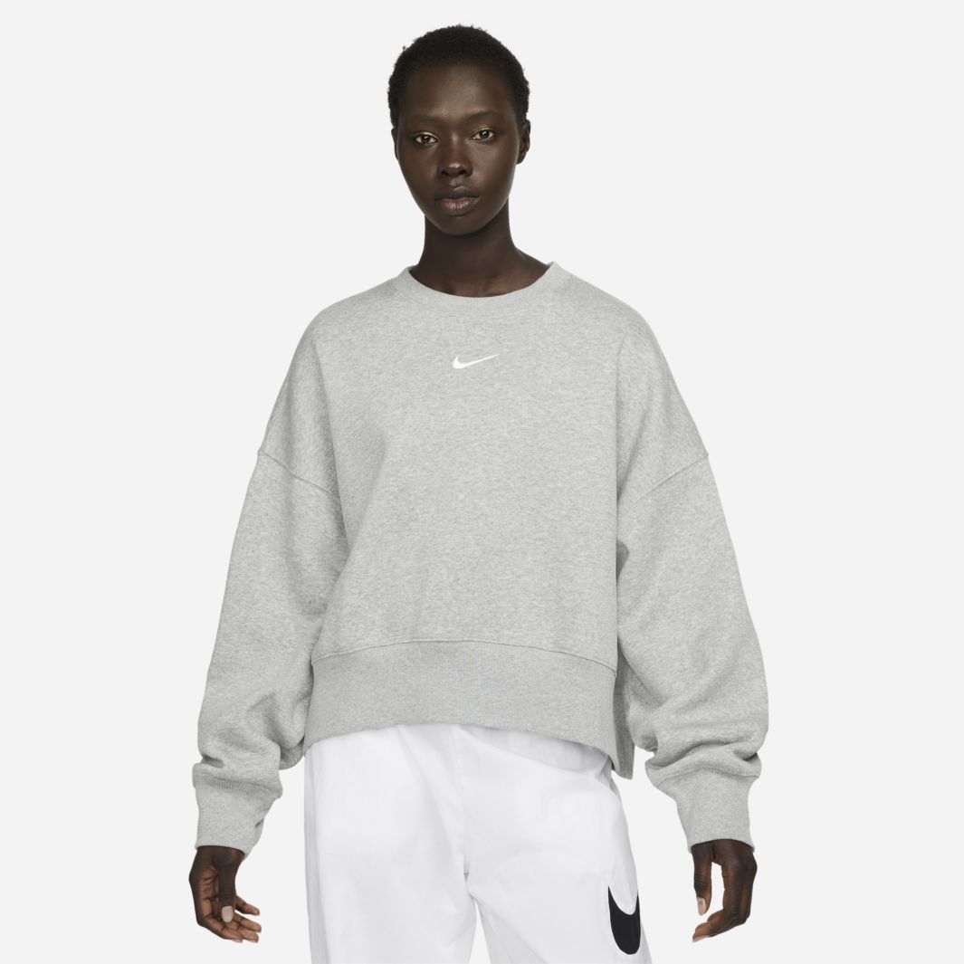 Nike Sportswear Phoenix Fleece Women's Over Oversized Crew Neck Sweatshirt Grey