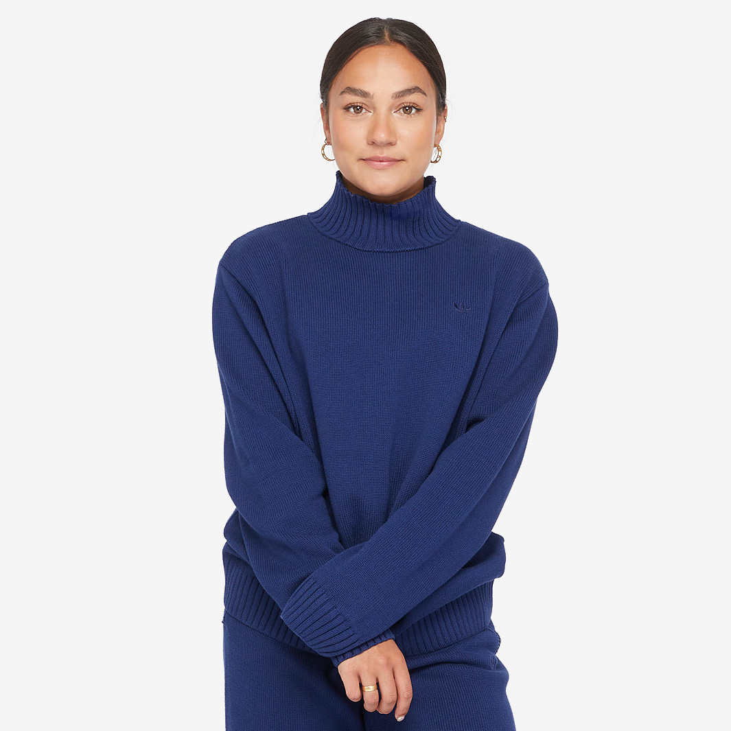 Adidas Originals Womens Knit Jumper Blue