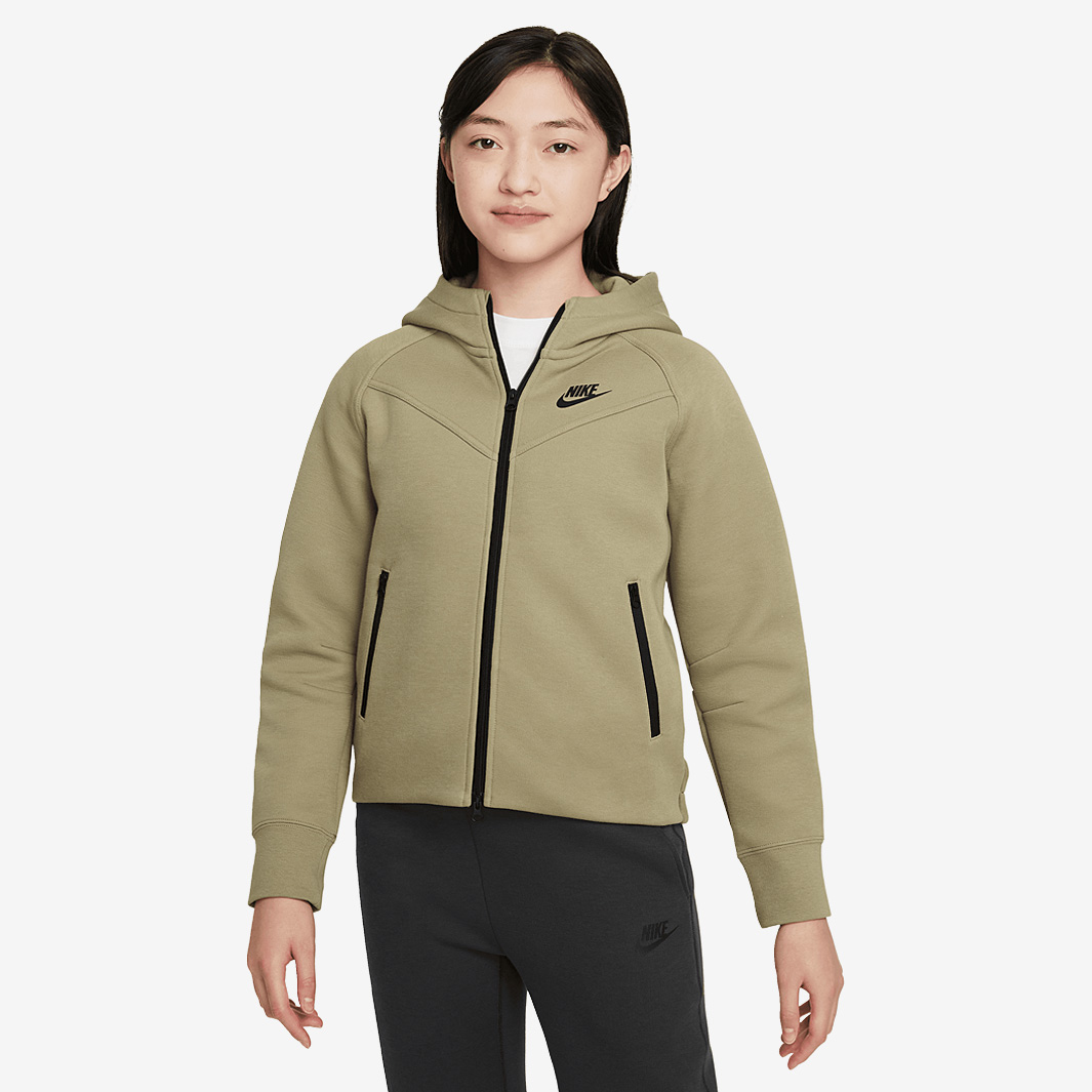 Nike Sportswear Older Kids Tech Fleece Hoodie 8 15Y Green