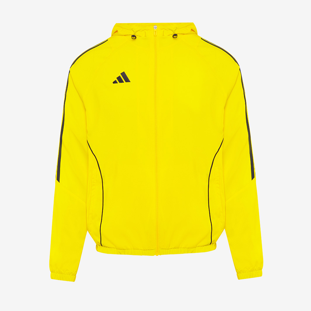 Adidas Tiro 24 Junior Windbreaker Jacket Team White Black Yellow
