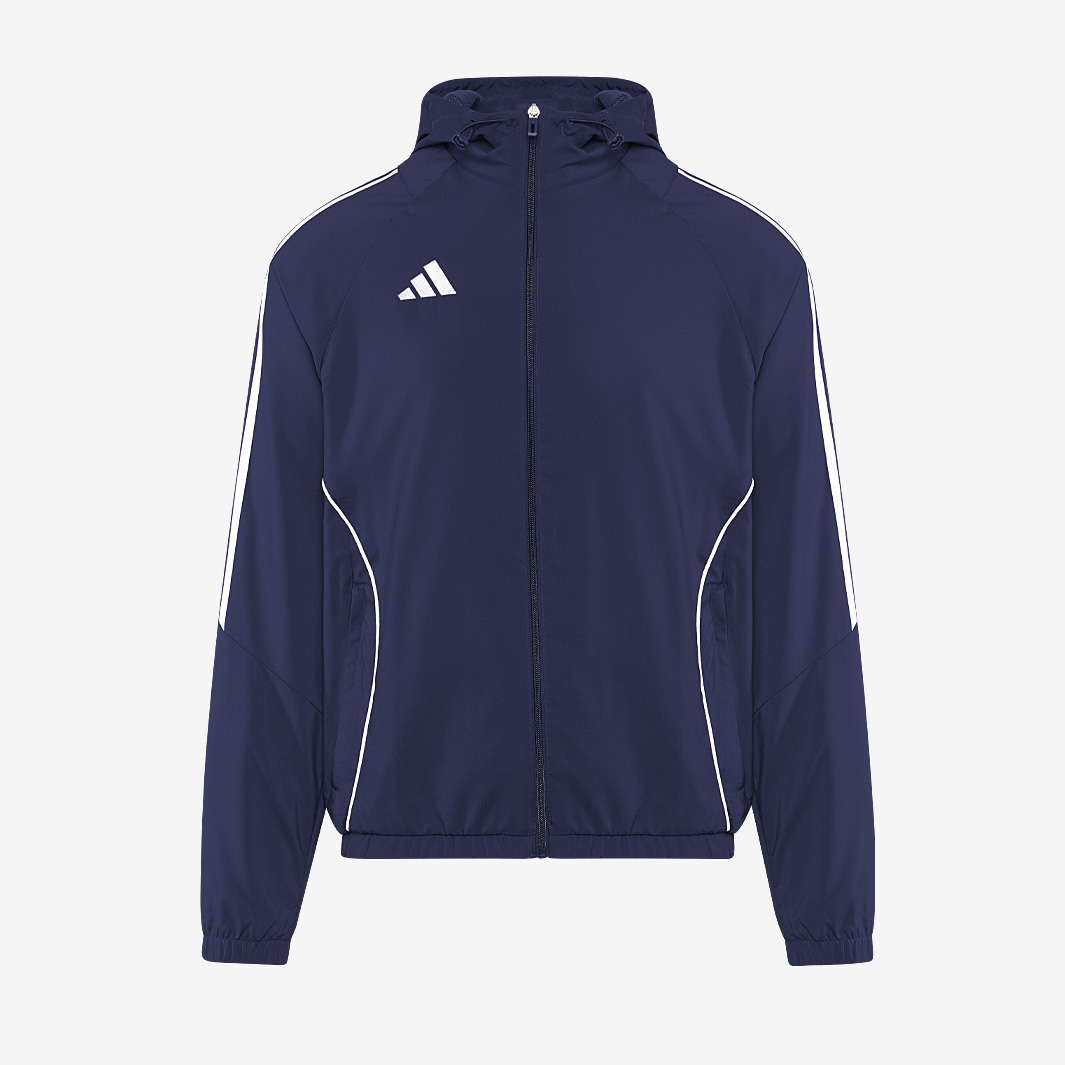 Adidas Tiro 24 Junior Windbreaker Jacket Team Navy White Blue