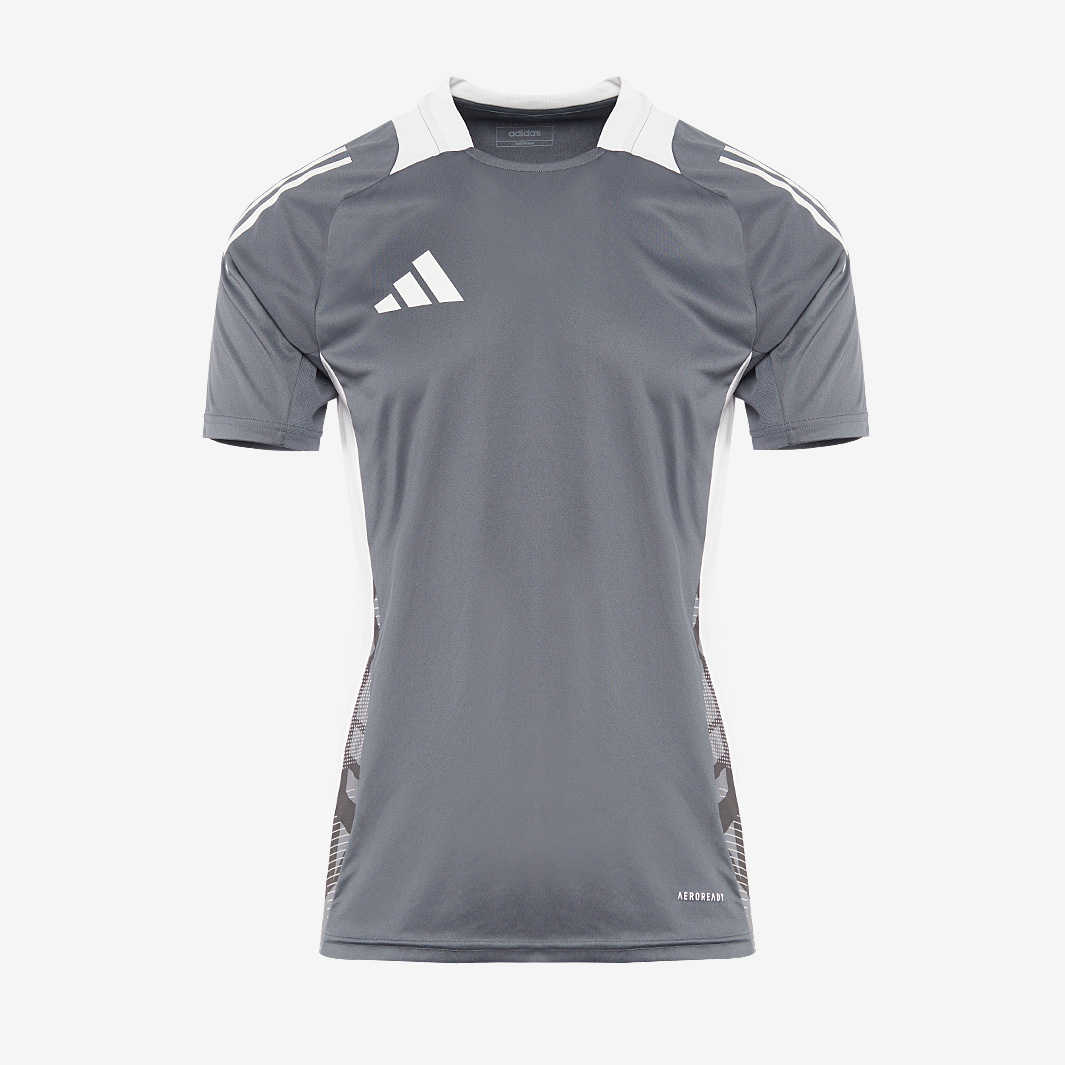 Adidas Tiro 24 Competition Slim Ss Training Shirt Team Onix White Grey