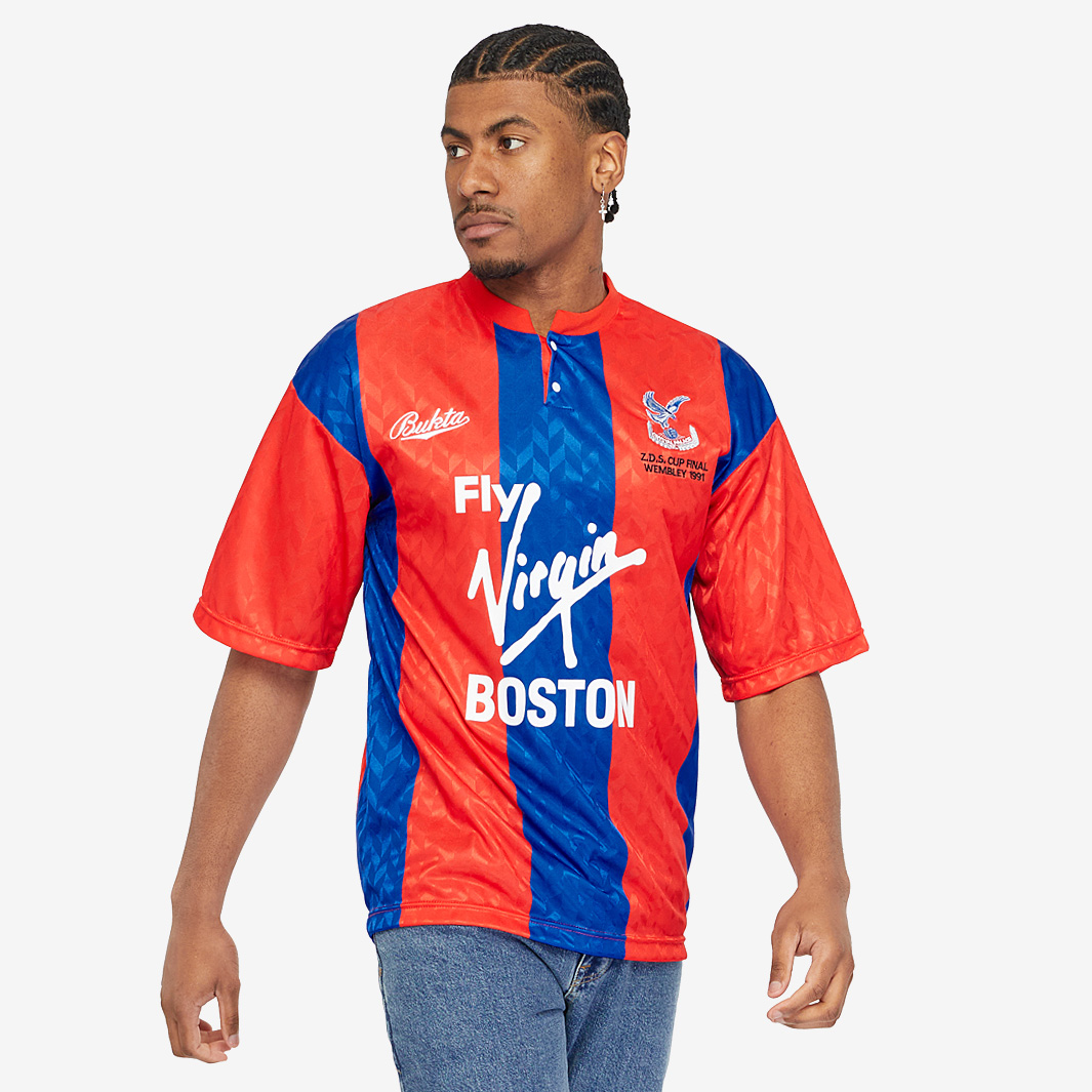 Score Draw Crystal Palace 1991 Zds Final Bukta Shirt Red