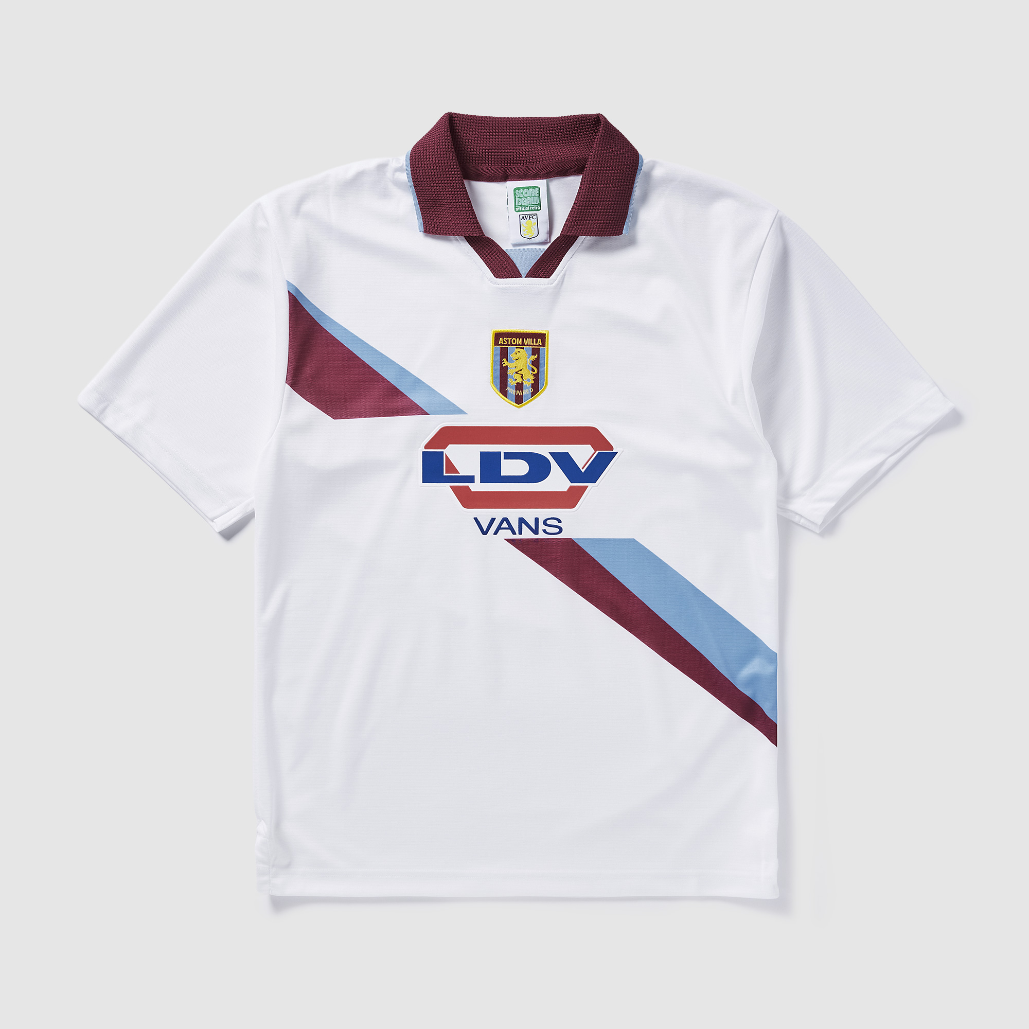 Score Draw Aston Villa 2000 Away Shirt White