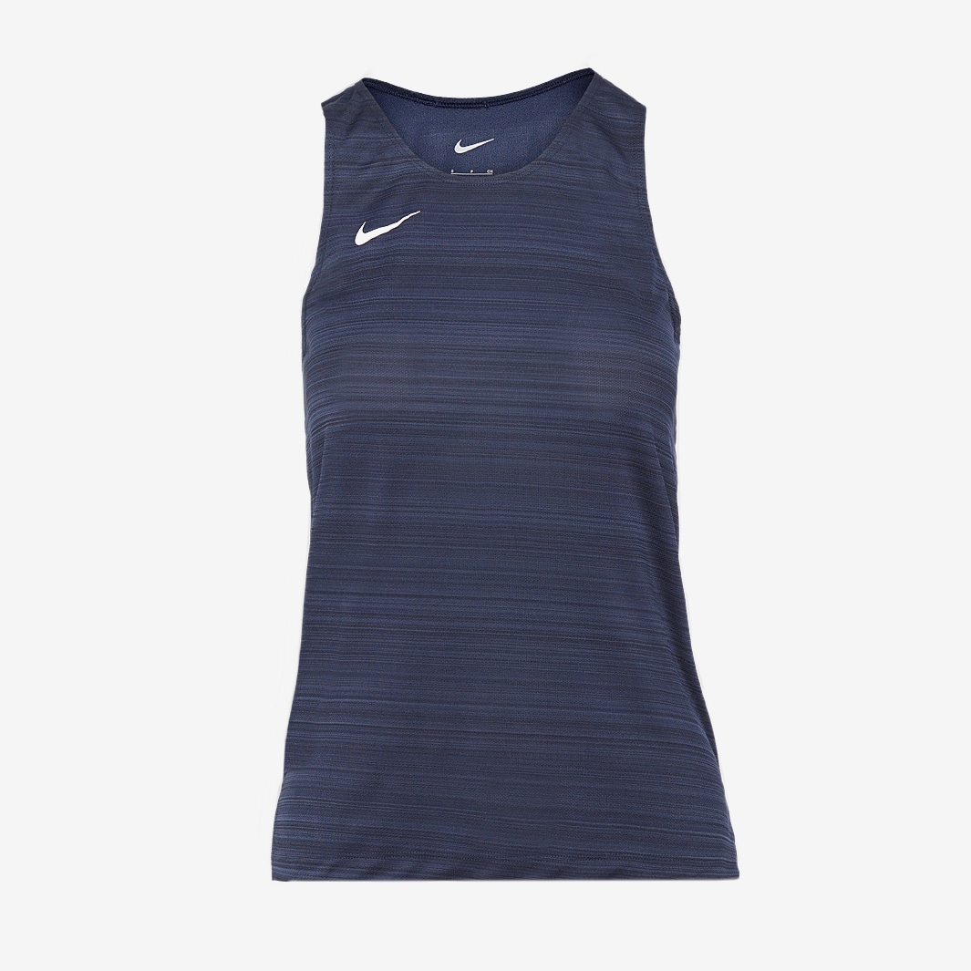 Nike Womens Dri Fit Miler Singlet Navy