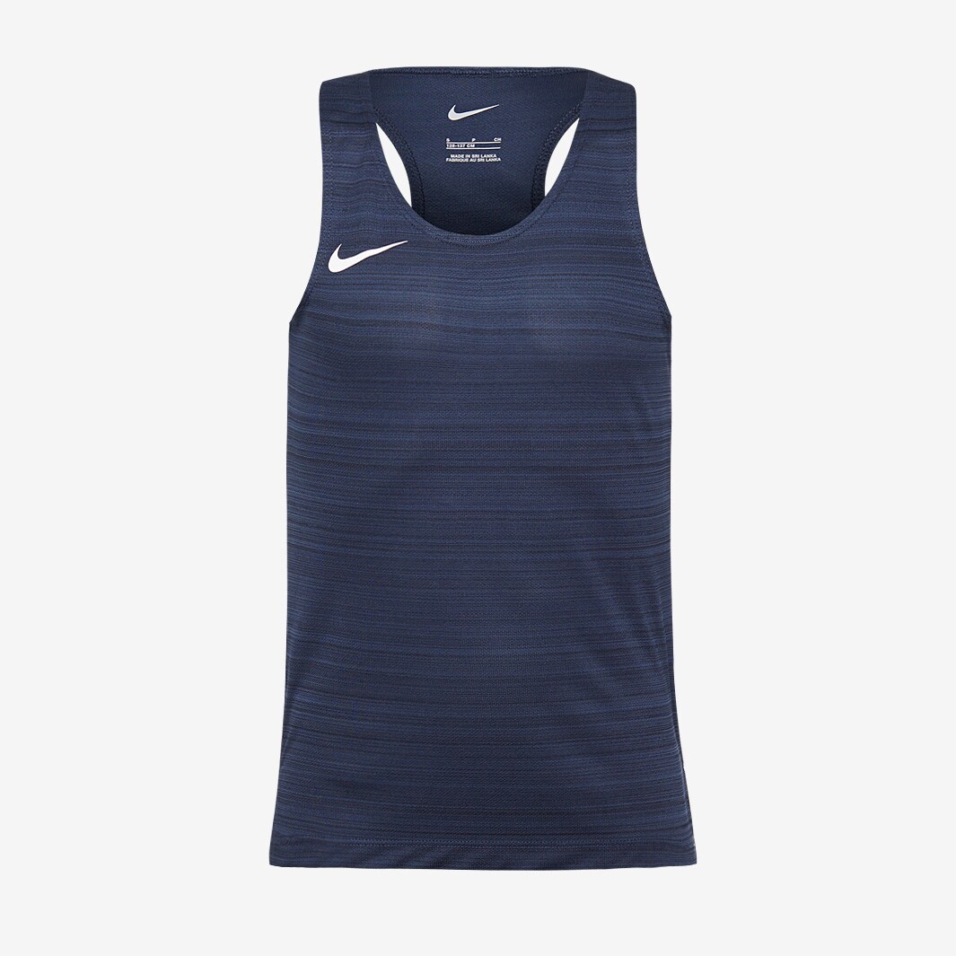 Nike Youth Dri Fit Miler Singlet Navy