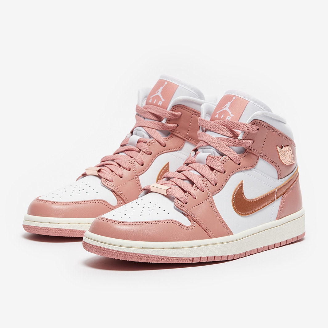 air jordan 1 white and rose gold