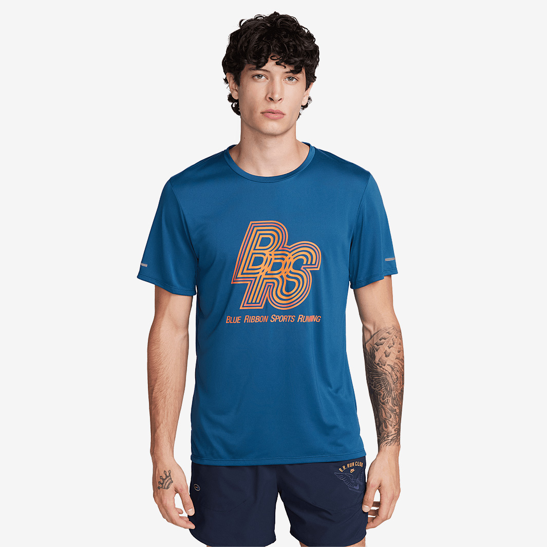 Nike Dri Fit Rise 365 Energy T Shirt Blue