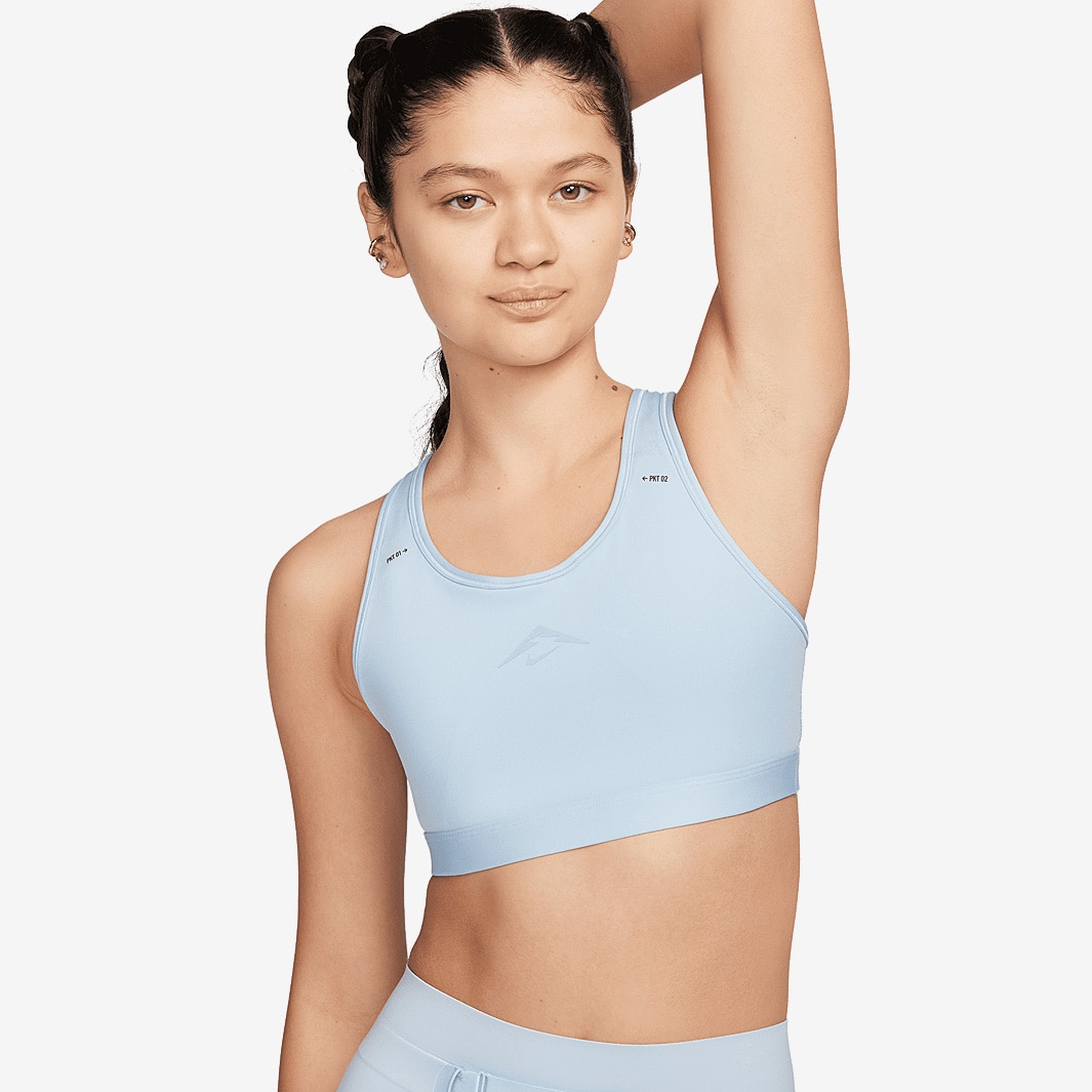 nike sports bra light blue