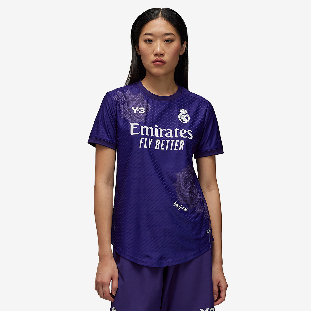 Adidas Real Madrid X Y3 Womens 4Th Shirt Purple