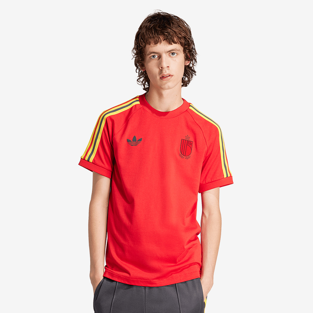 Adidas Originals Belgium 3S T Shirt Better Scarlet Red