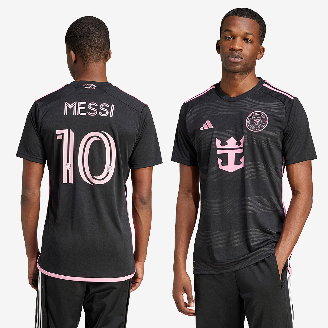 Adidas Inter Miami 2024 Away Shirt With Messi 10 Black