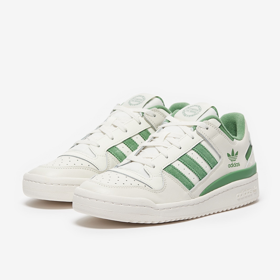 adidas forum low white green