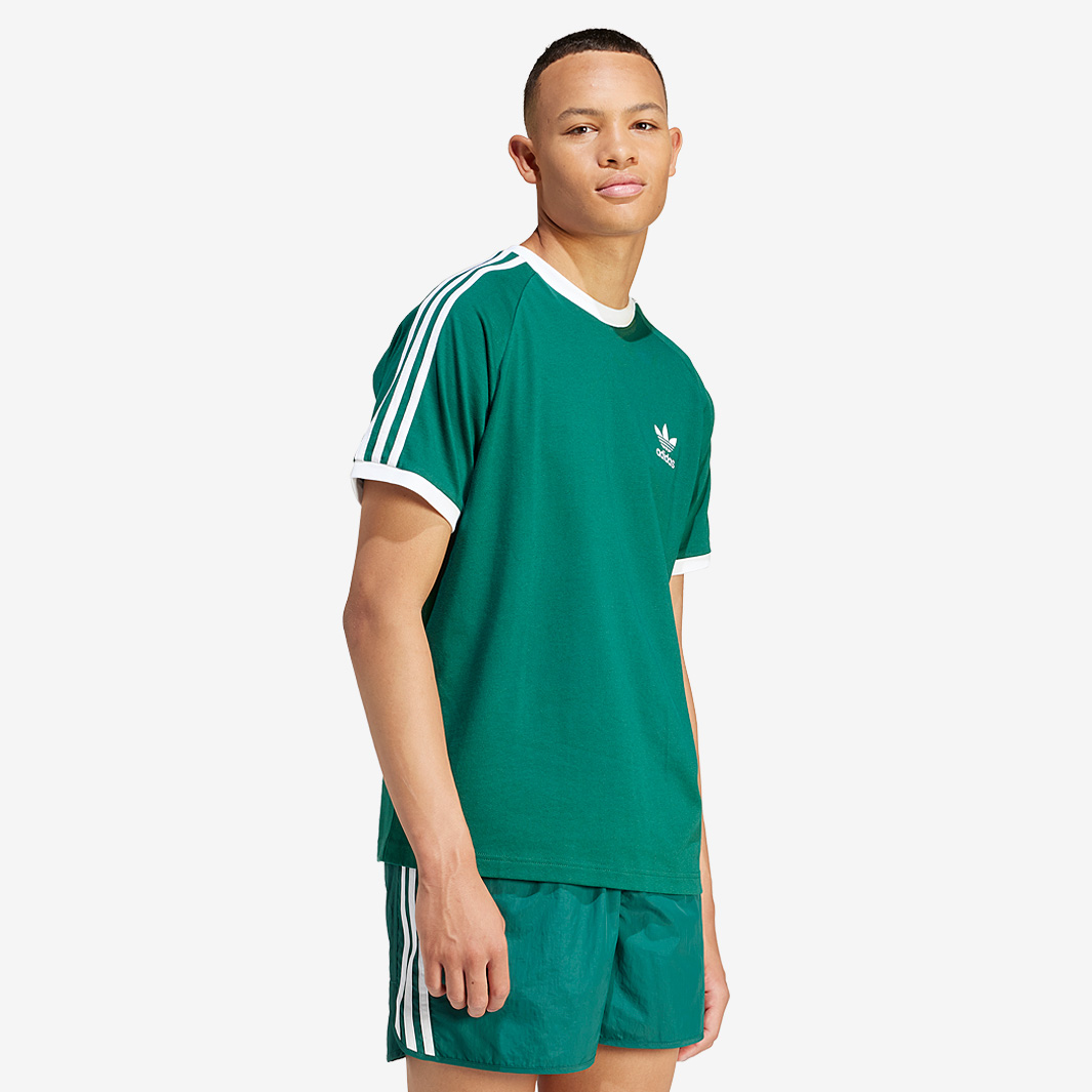 Adidas Originals 3 Stripes T Shirt Green