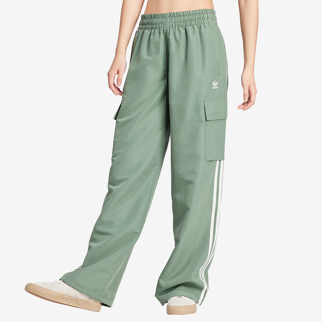 Adidas Originals Womens 3 Stripes Cargo Pants Green