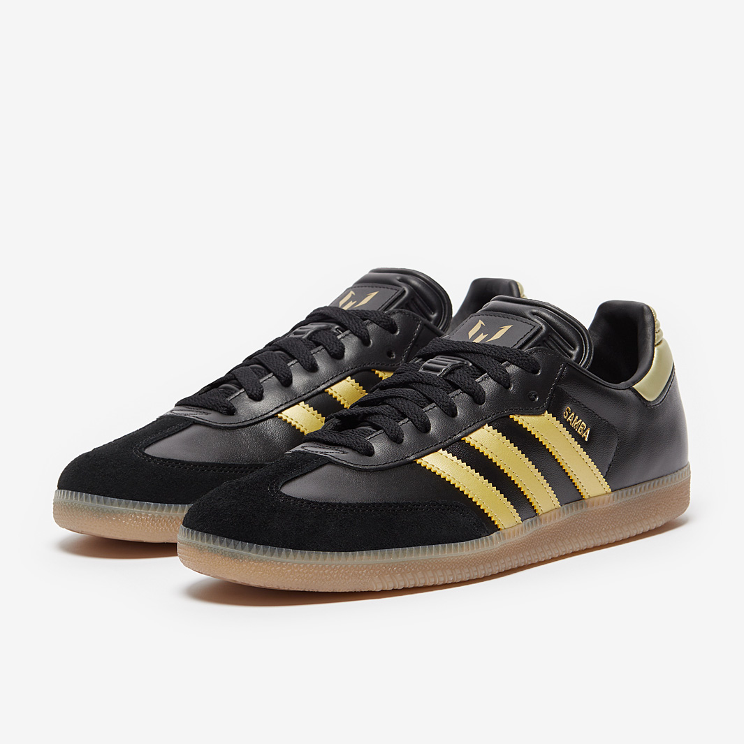 adidas Originals Samba x Messi - Core Black/Metallic Gold/Gum 4 - Trainers  - Mens Shoes | Pro:Direct Soccer