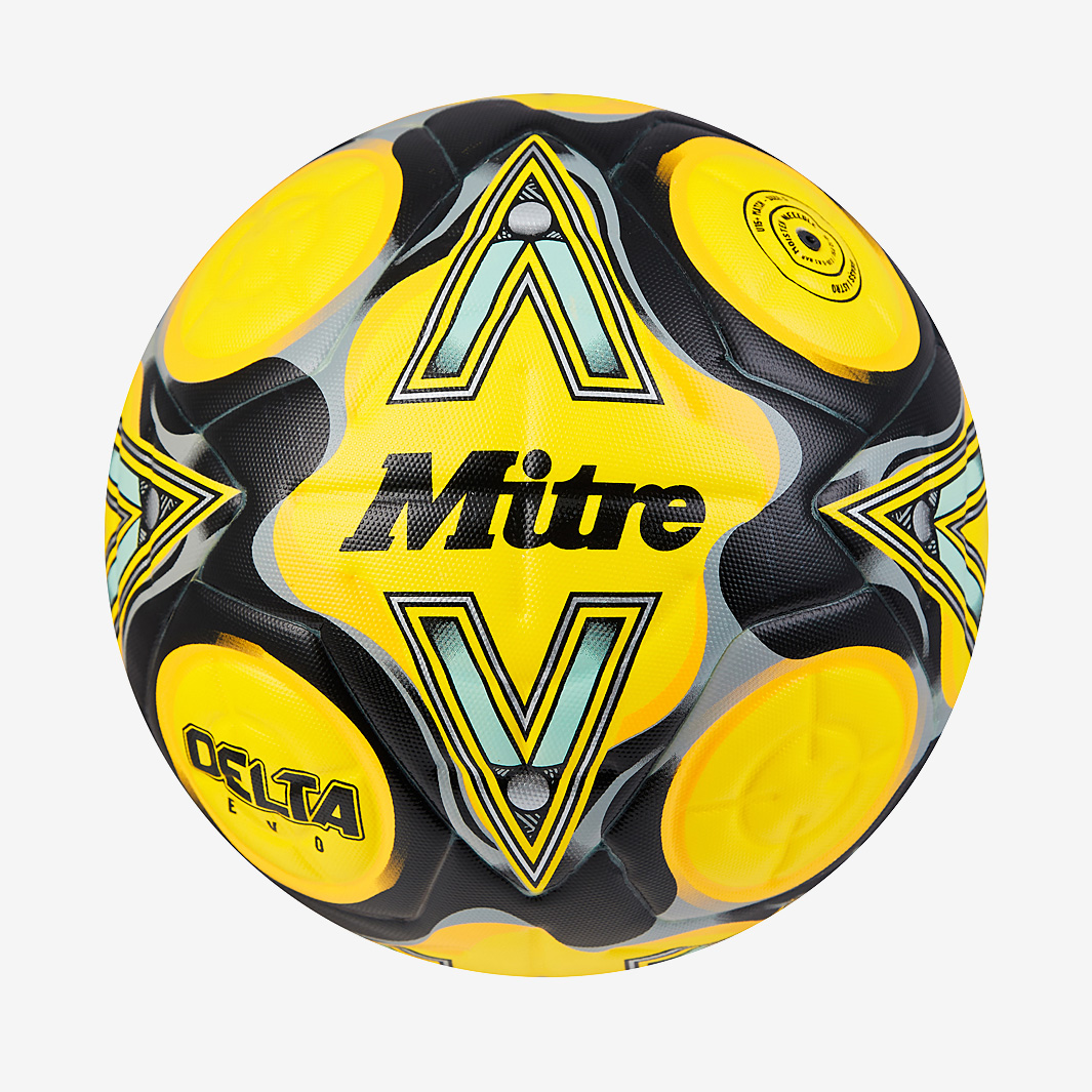 Mitre 24 Delta Evo Football Yellow