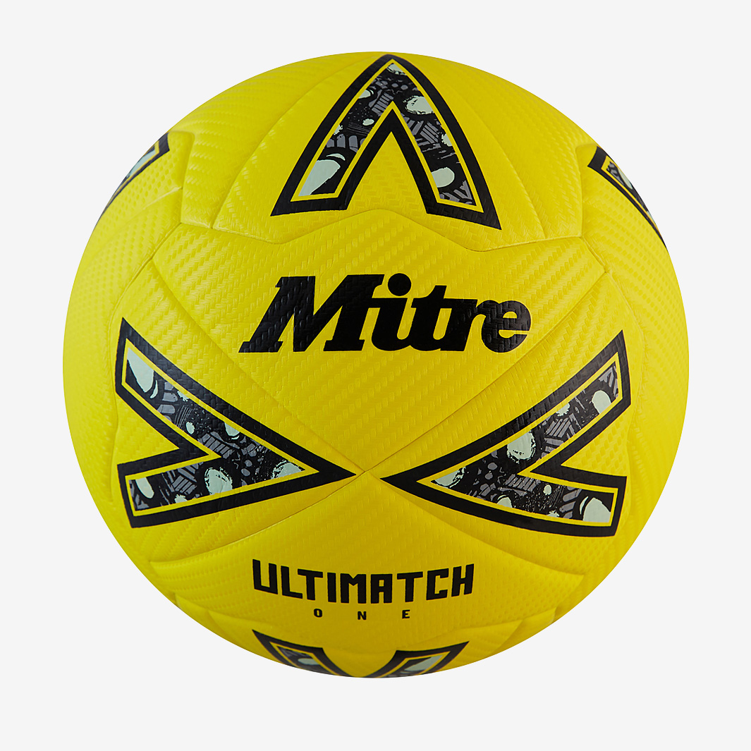 Mitre 24 Ultimatch One Football Yellow