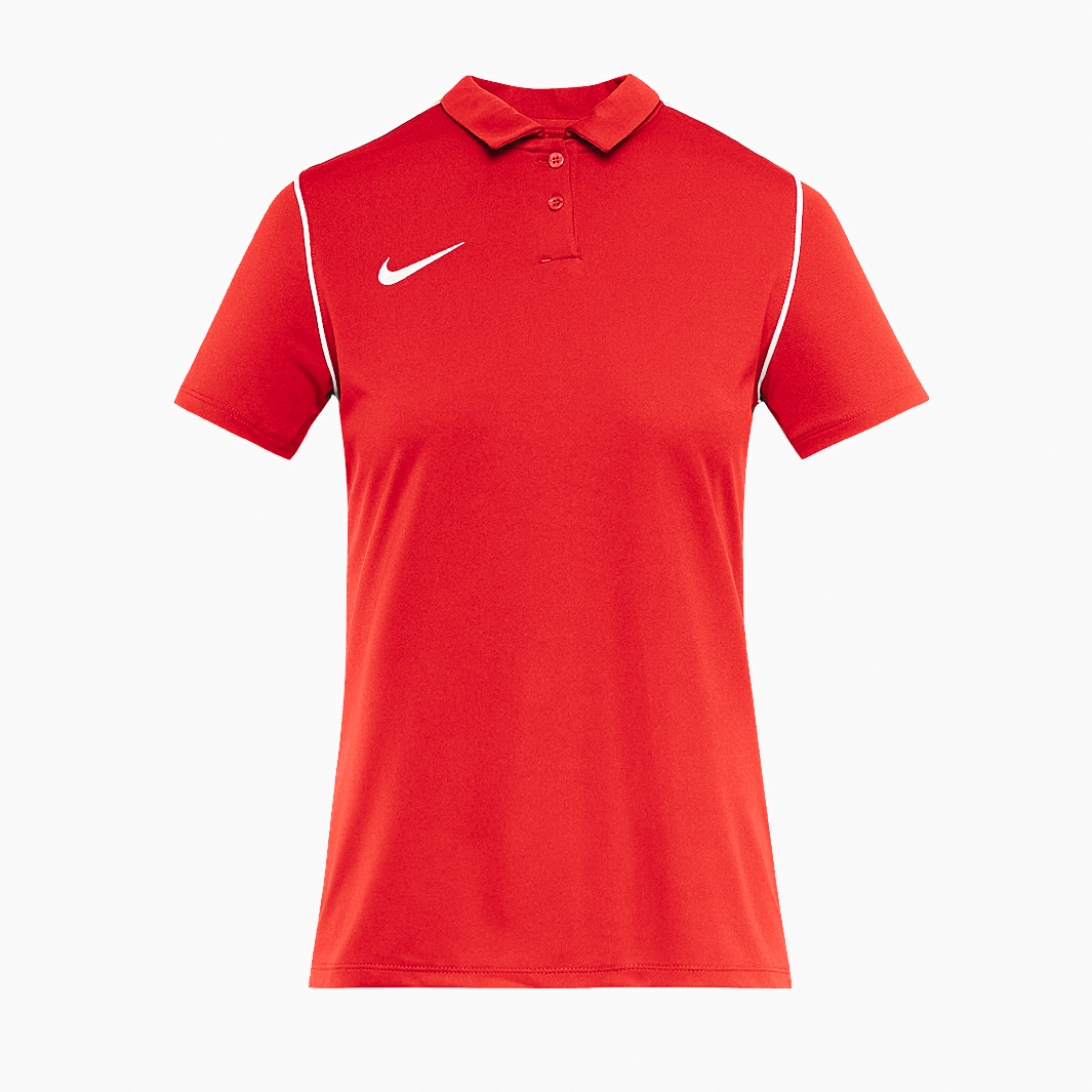 Nike Womens Park 20 Polo Shirt University White White Red