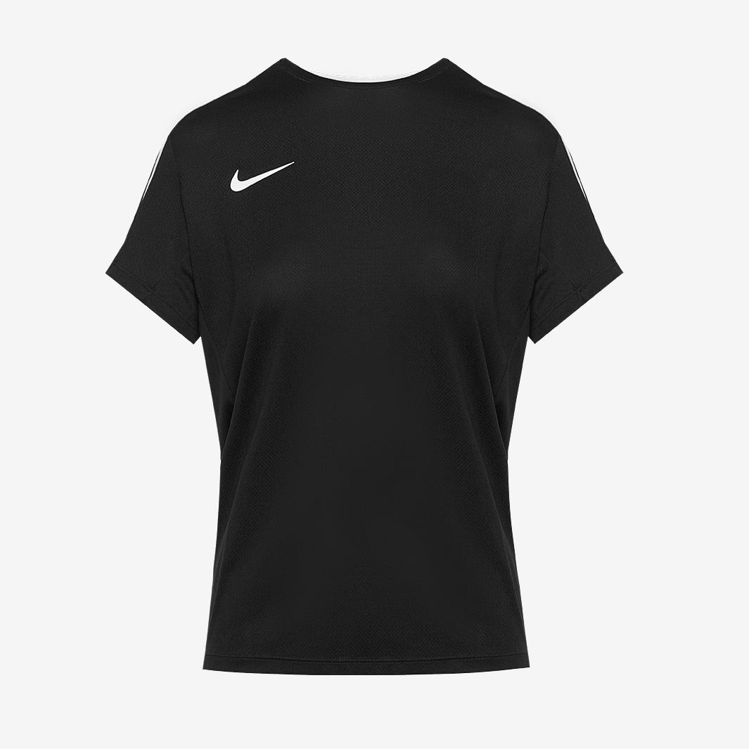 Nike Womens Strike 24 Knitted Ss Training Shirt Black