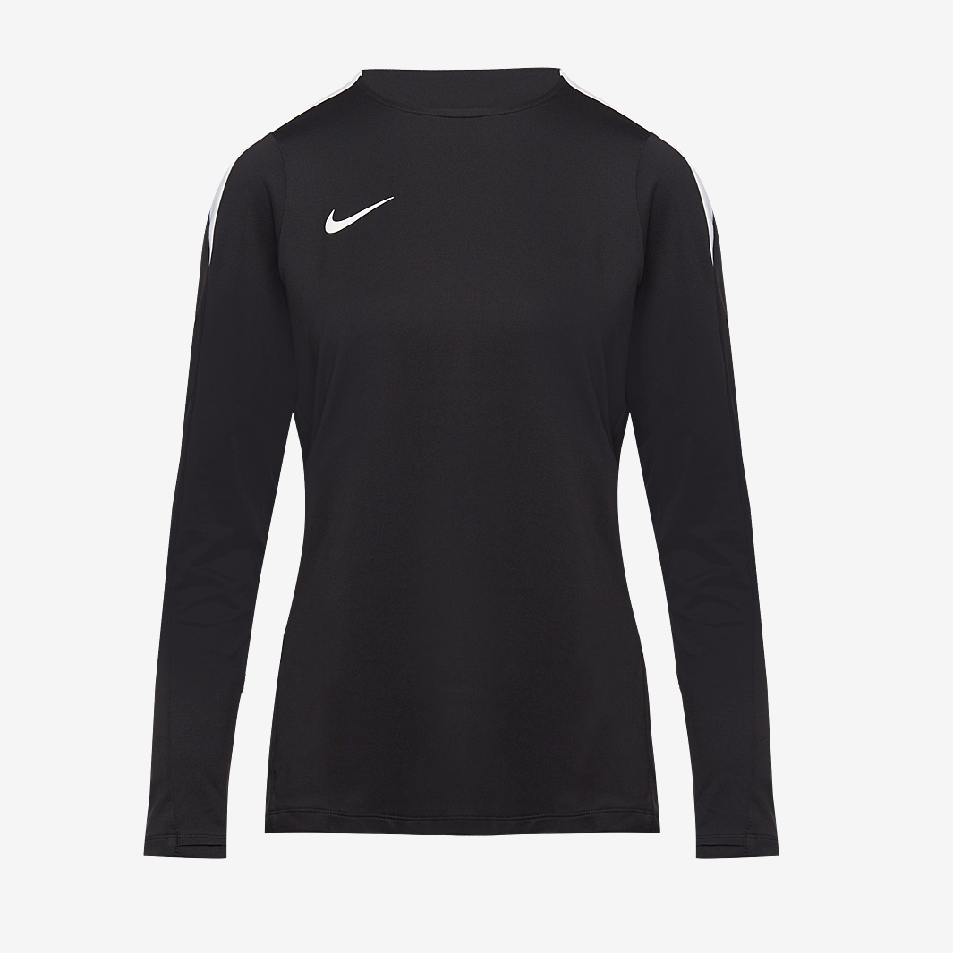 Nike Womens Strike 24 Knitted Crew Top White Black
