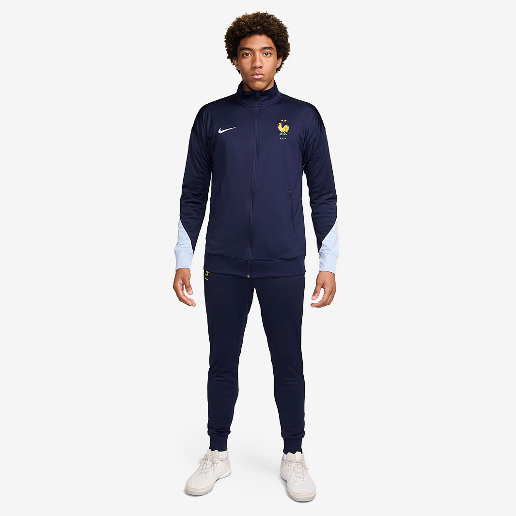Nike France 2024 Dri Fit Strike Tracksuit Blue
