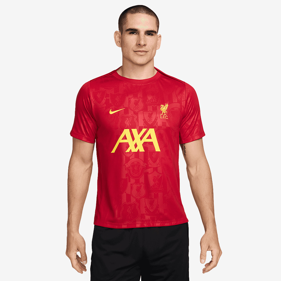 Nike Liverpool 24 25 Dri Fit Academy Pro Pre Match Ss Top Red