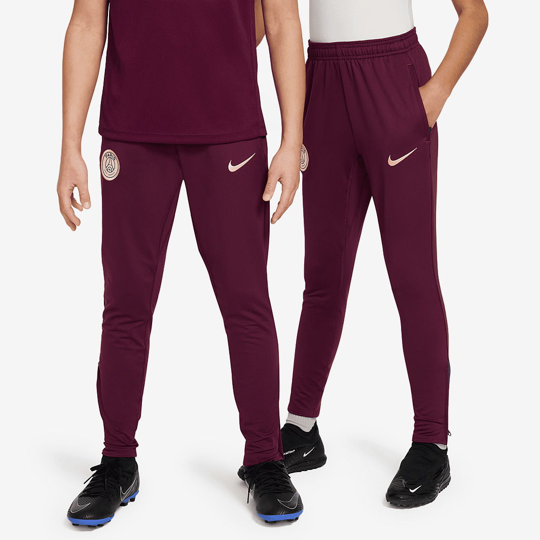 Nike Paris Saint Germain 24 25 Kids Dri Fit Strike Kpz Pants Red