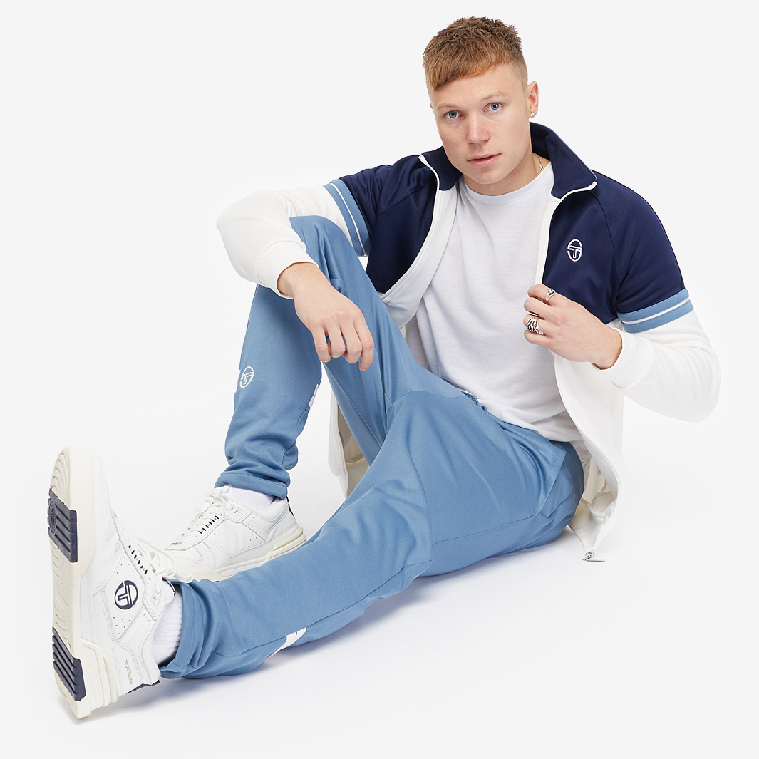 Sergio Tacchini Orion Davis Track Top In Thistle/Maritime Blue/White