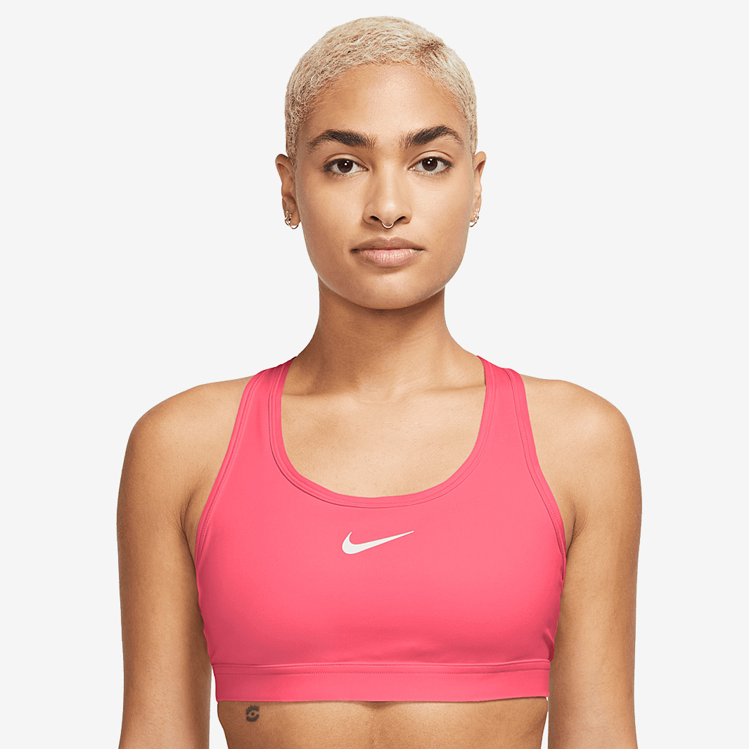 Nike Swoosh Medium Support Bra Aster White Pink