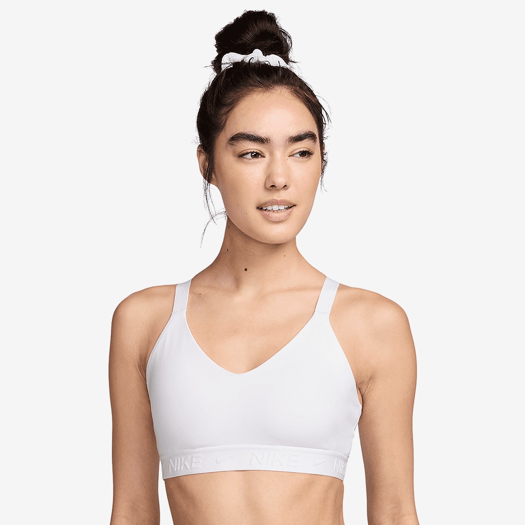 nike indy white sports bra