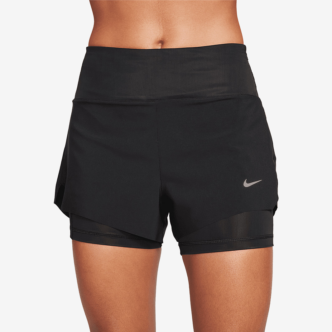 Nike Womens Dri Fit Swift 3 Inch Running Shorts Black