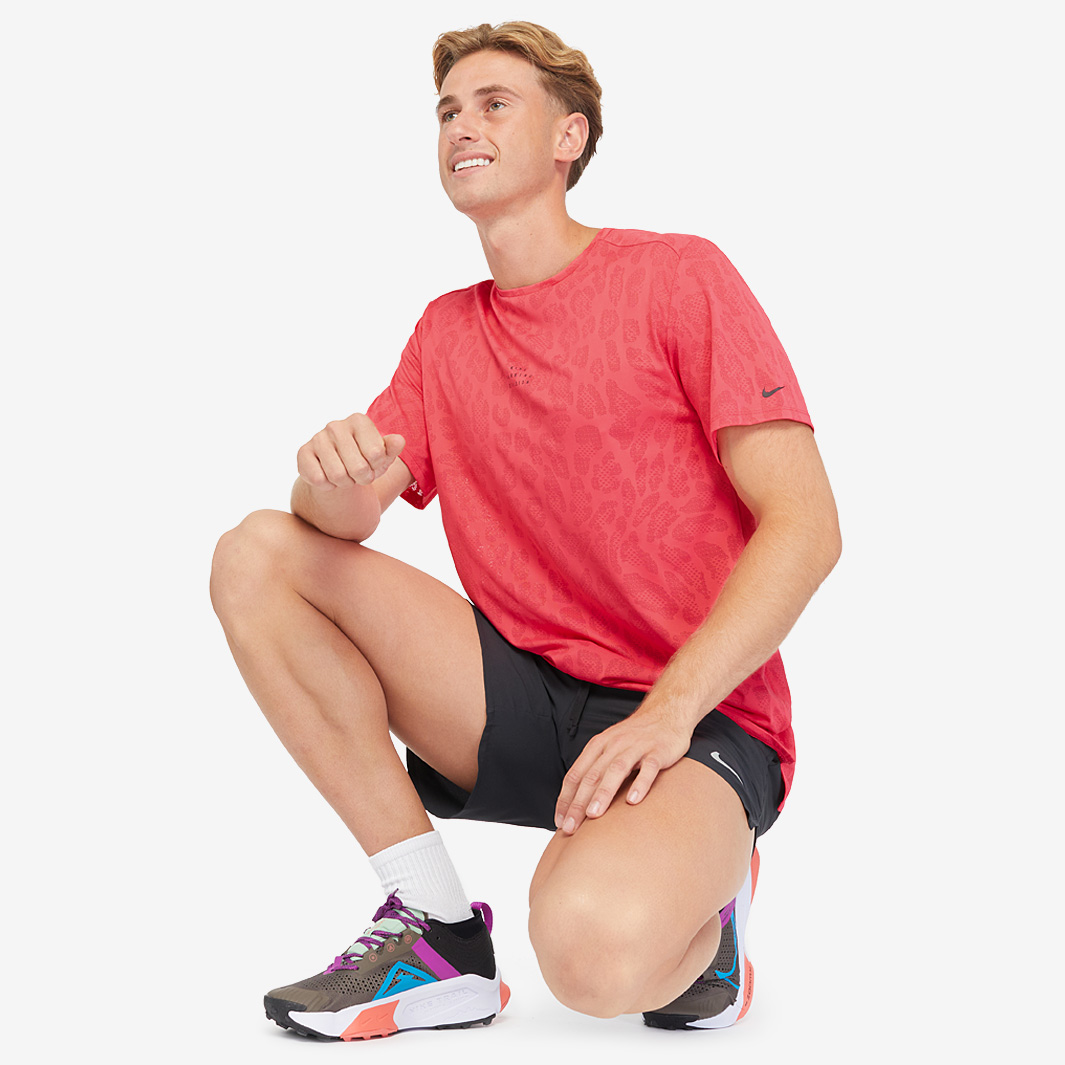 Nike Dri Fit Rise 365 Running Division T Shirt Red