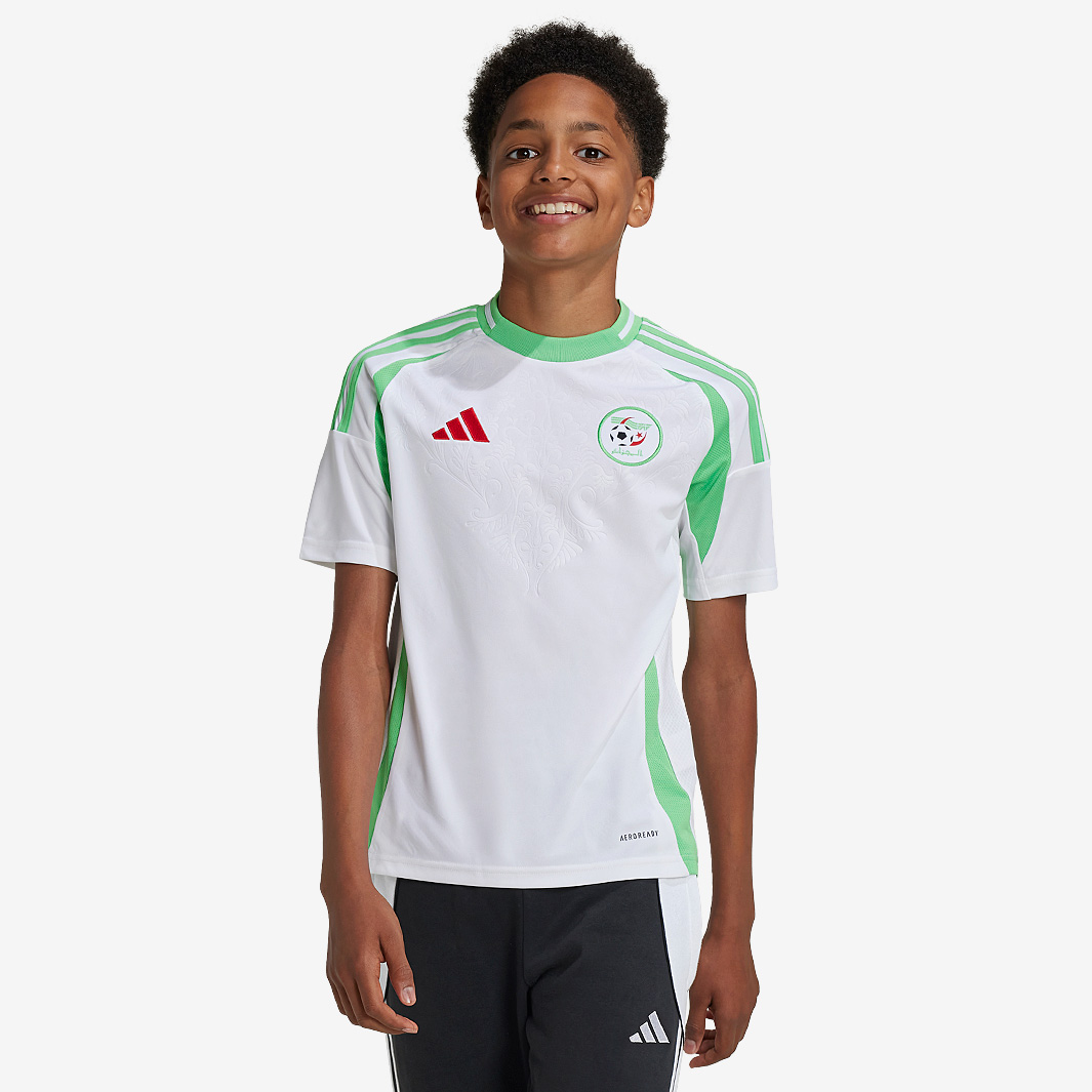 Adidas Algeria 2024 Kids Home Shirt White