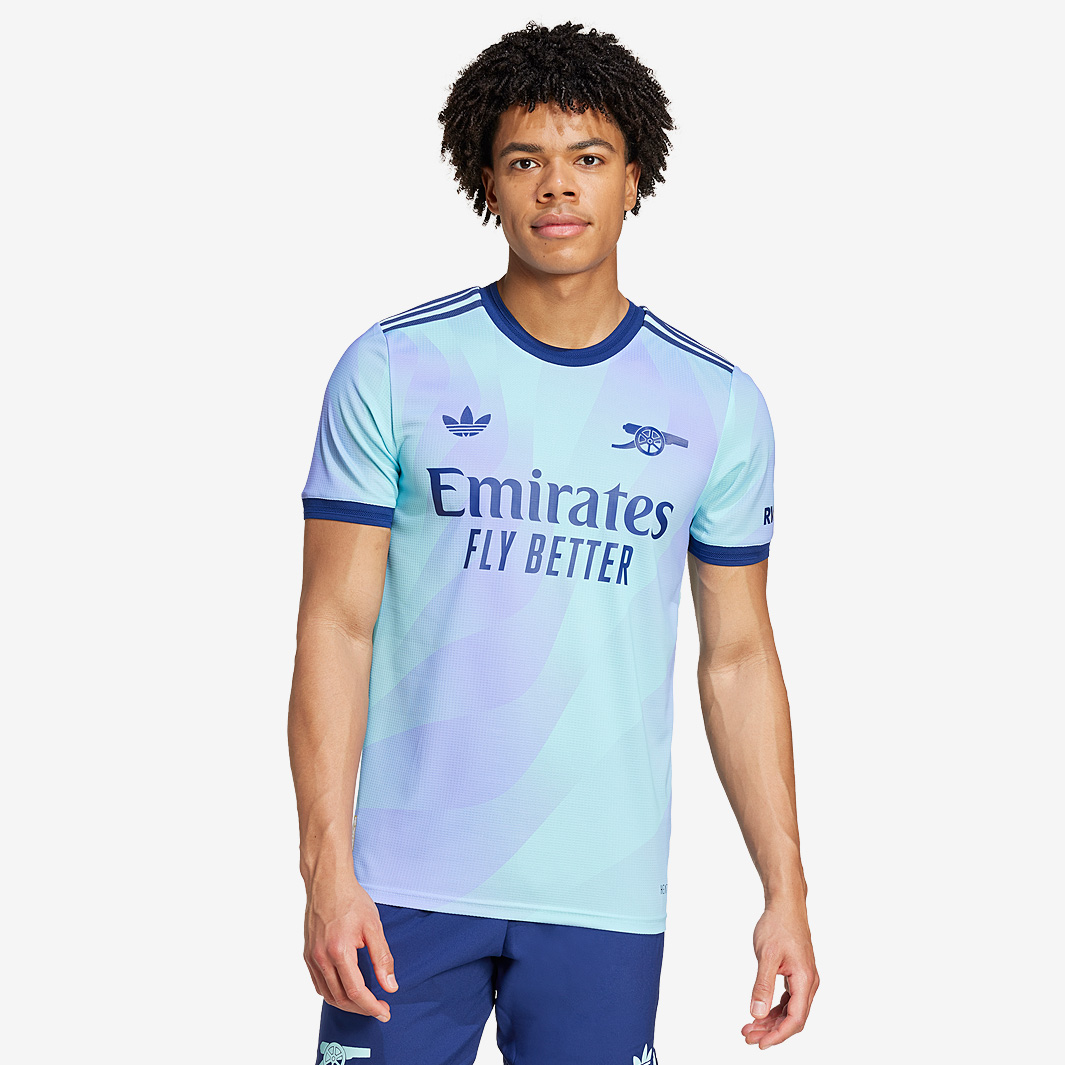 Adidas Originals Arsenal 24 25 Authentic Third Shirt Blue