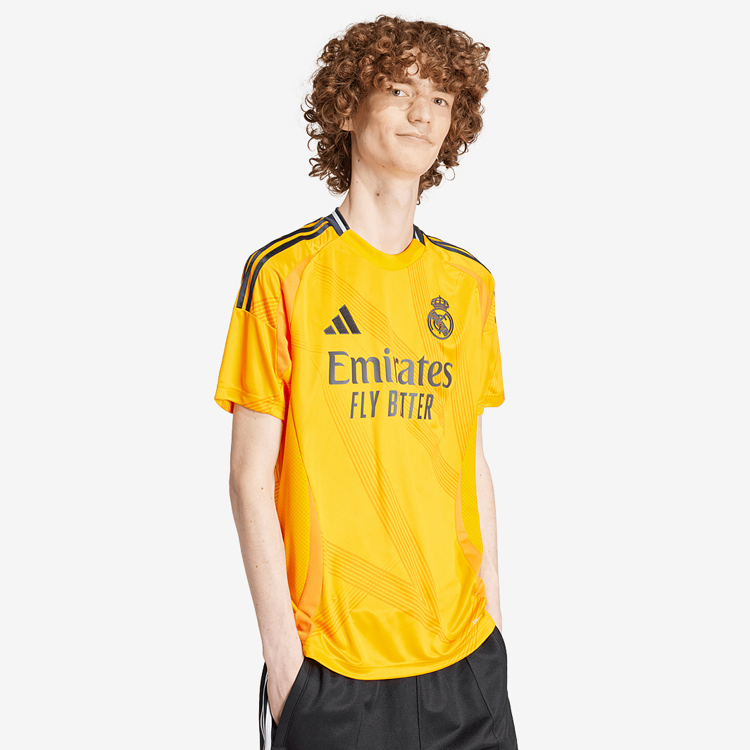 Adidas Real Madrid 24 25 Away Shirt Orange