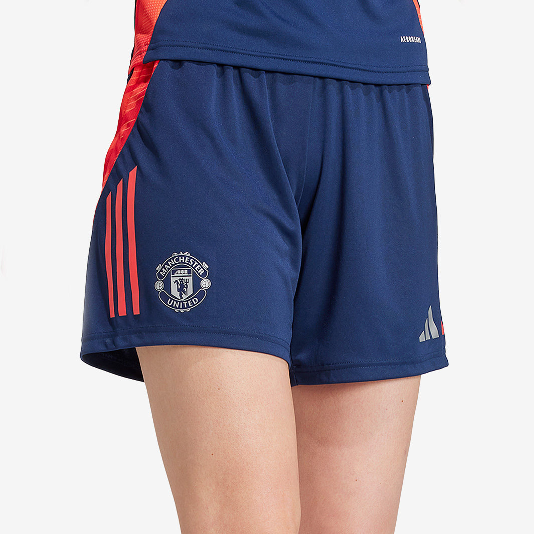 Adidas Manchester United 24 25 Womens Training Shorts Purple