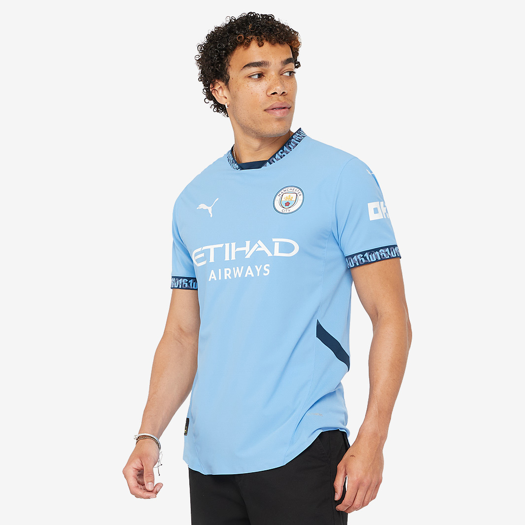 Puma Manchester City 24/25 Authentic Home Shirt - Team Light Blue